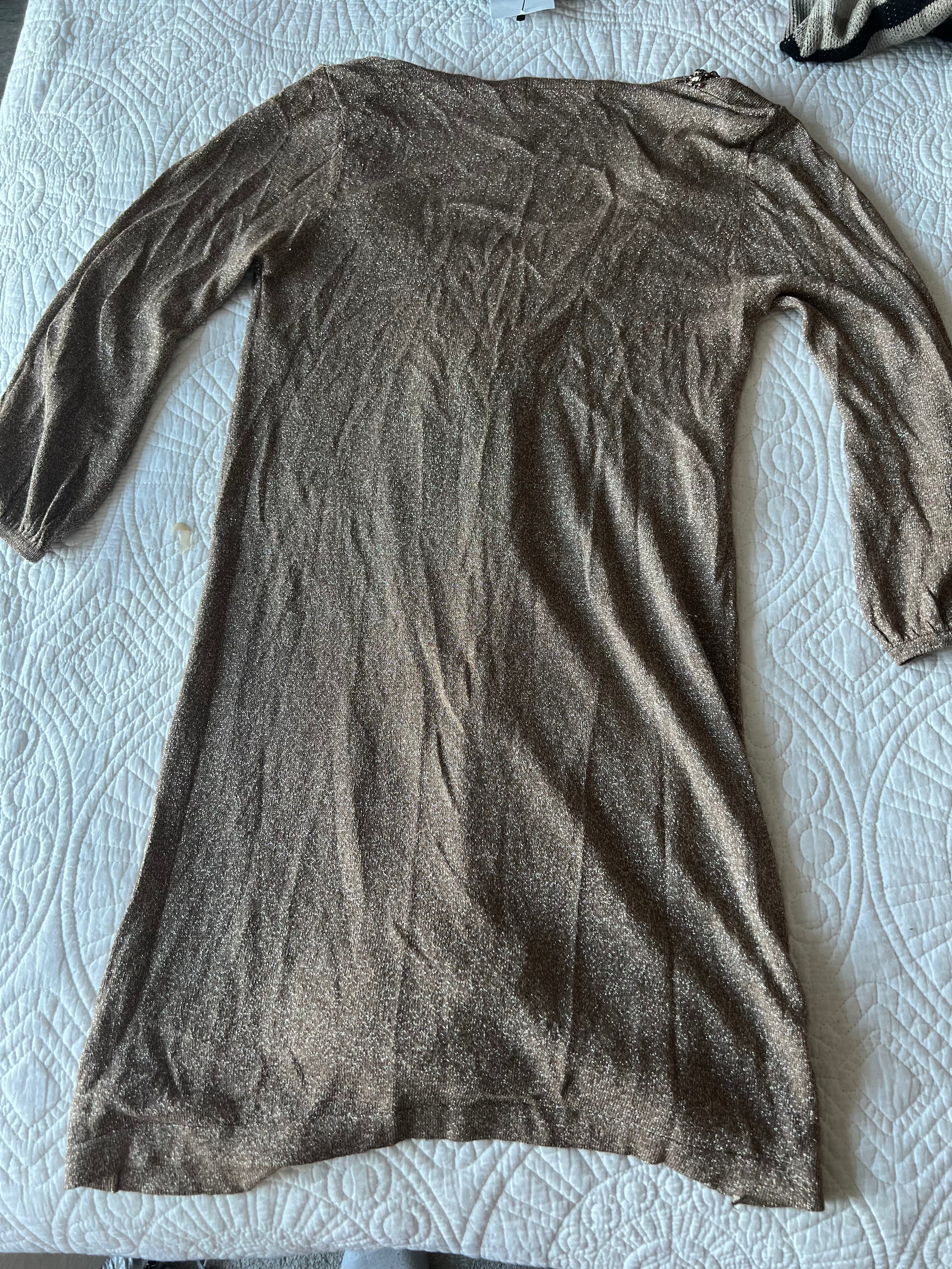 Nude jumper dress