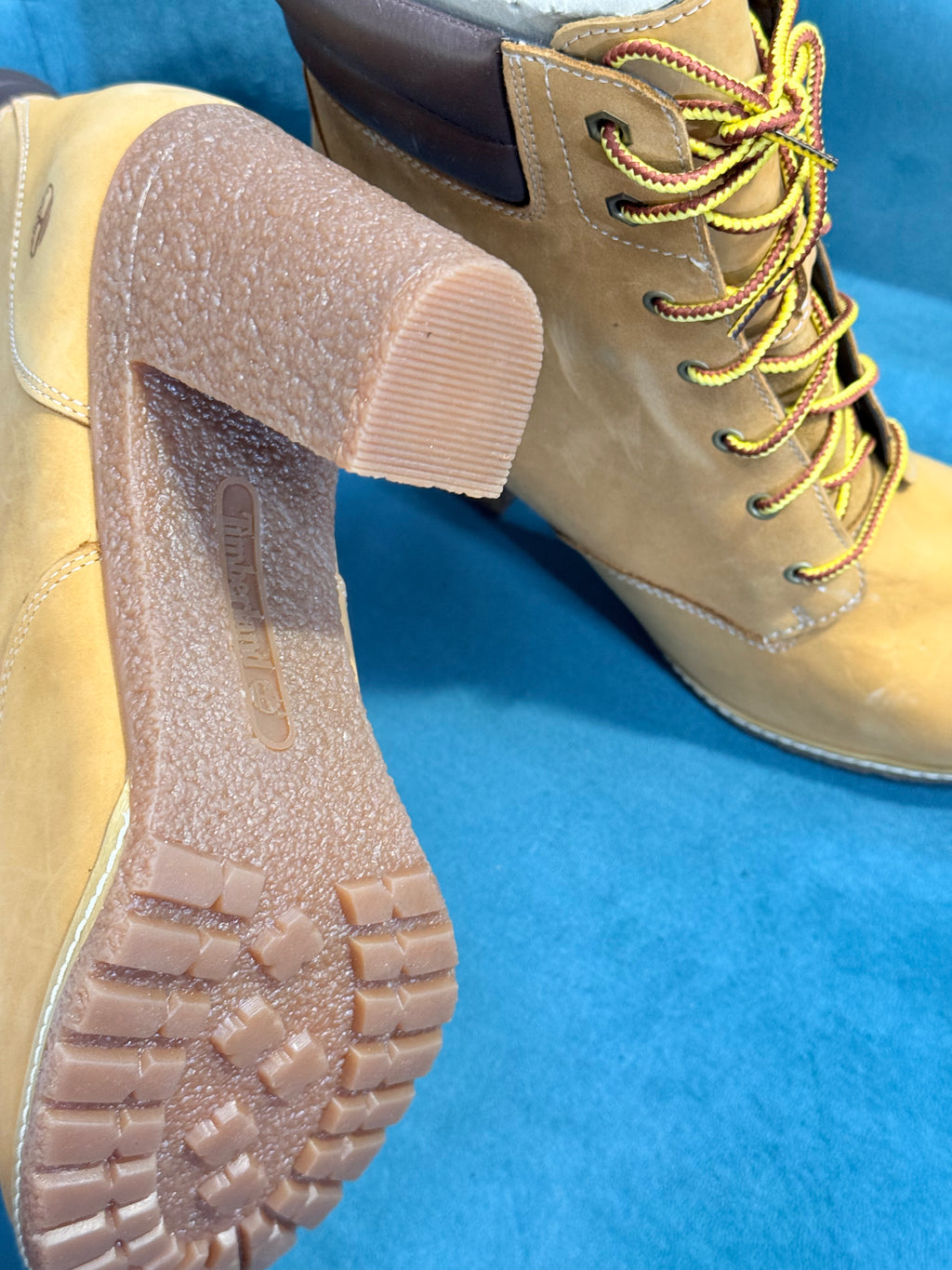 Brand new Timberland tan high heel boots