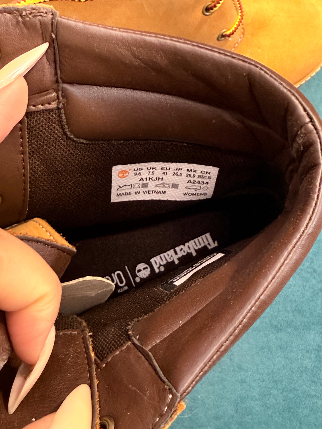 Brand new Timberland tan high heel boots