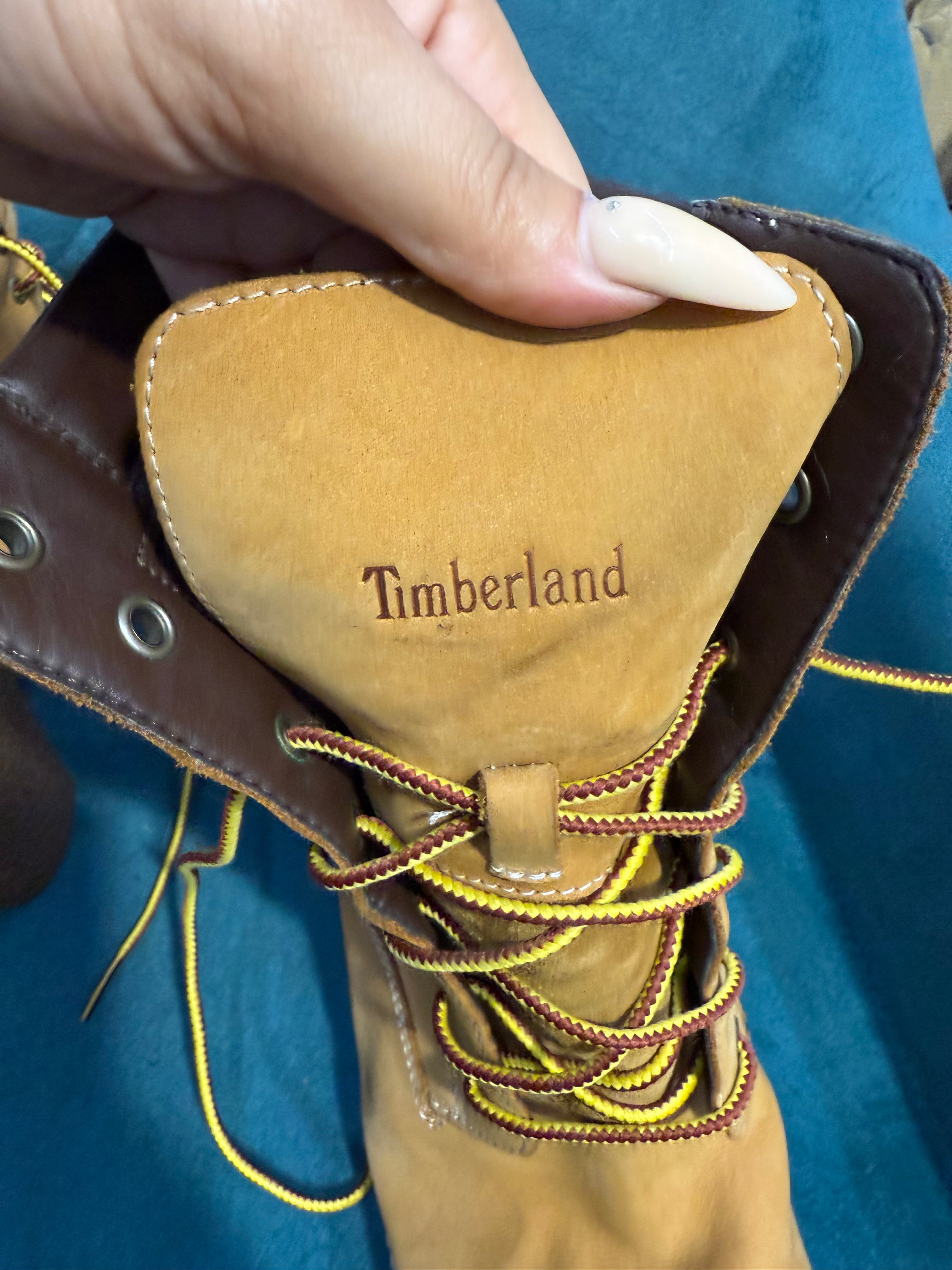 Timberland tan high heel boots
