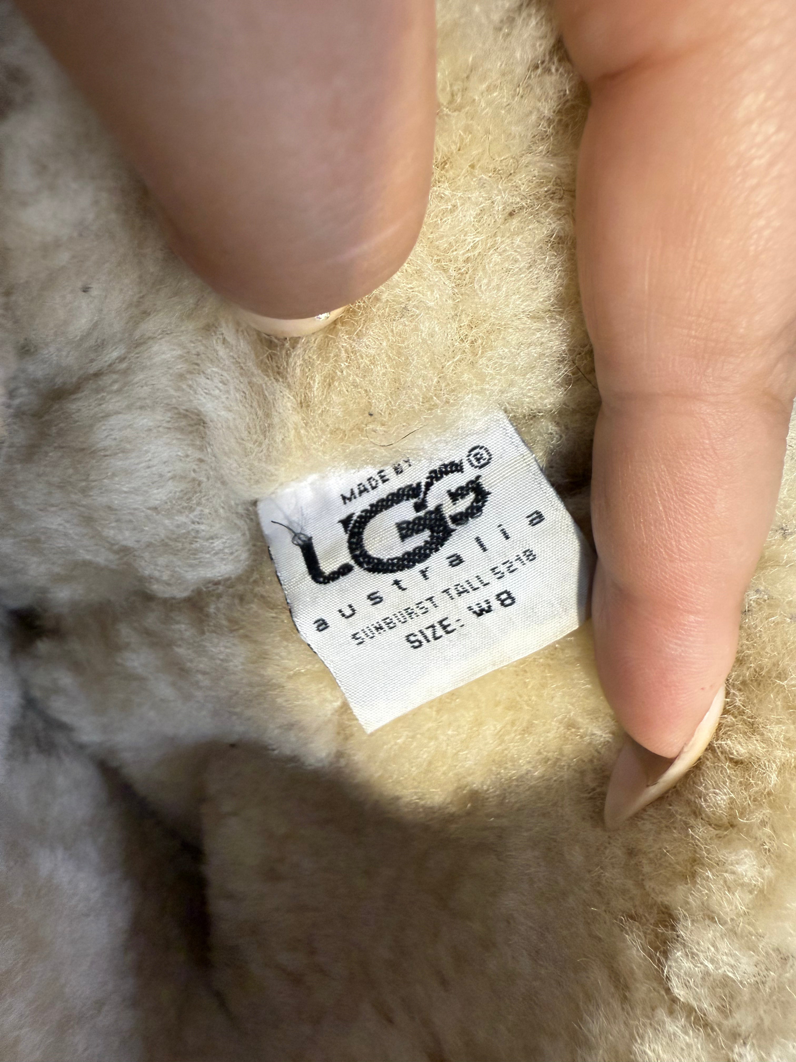 Tan ugg boots with fur