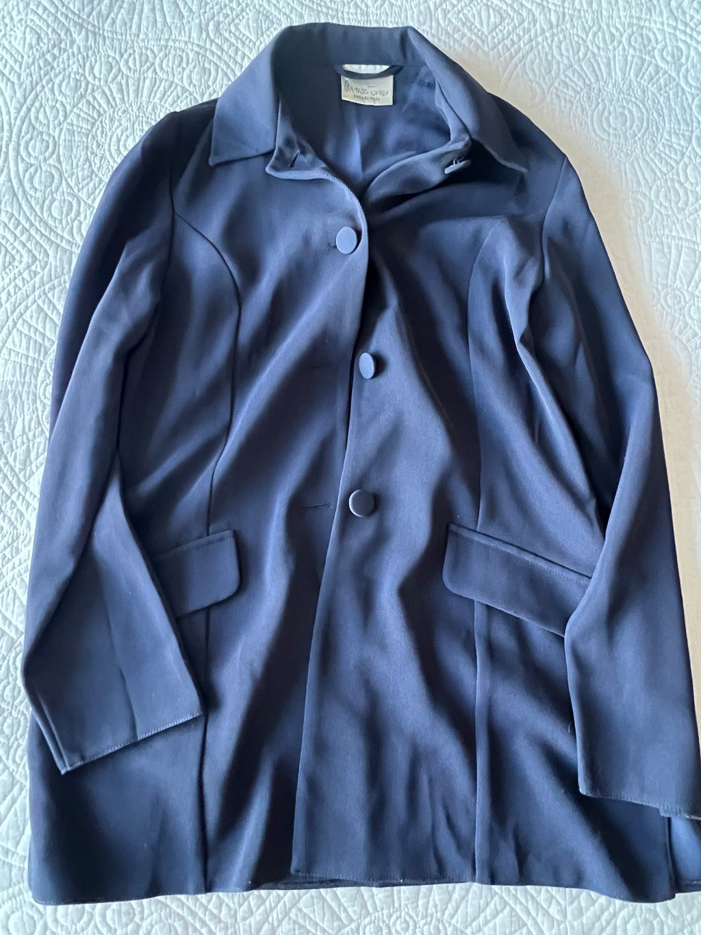 Blue button up jacket