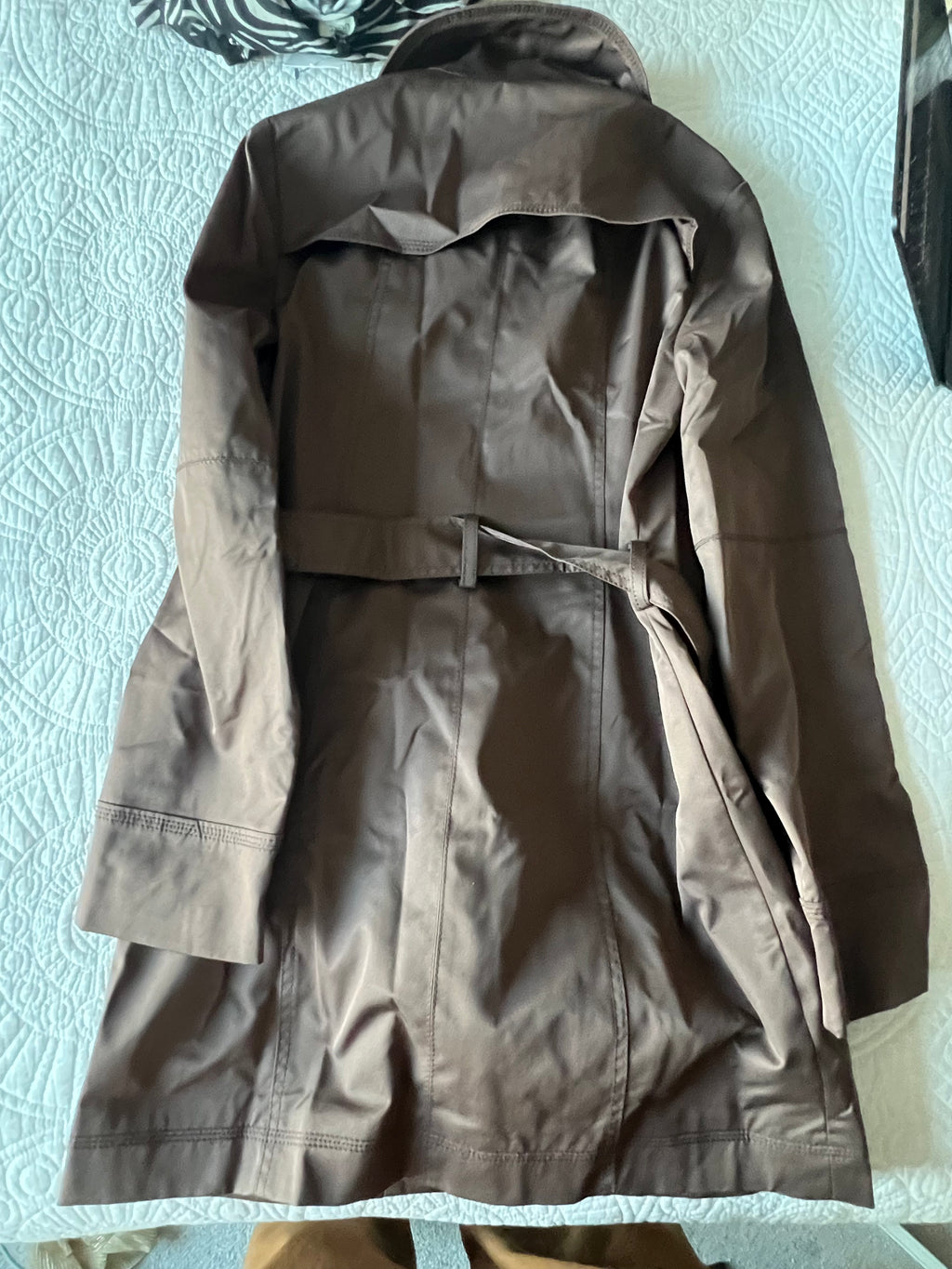Brown jacket with belt