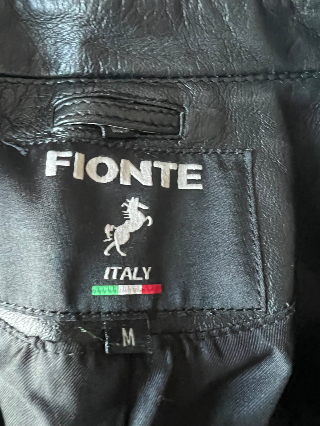 Black real leather jacket