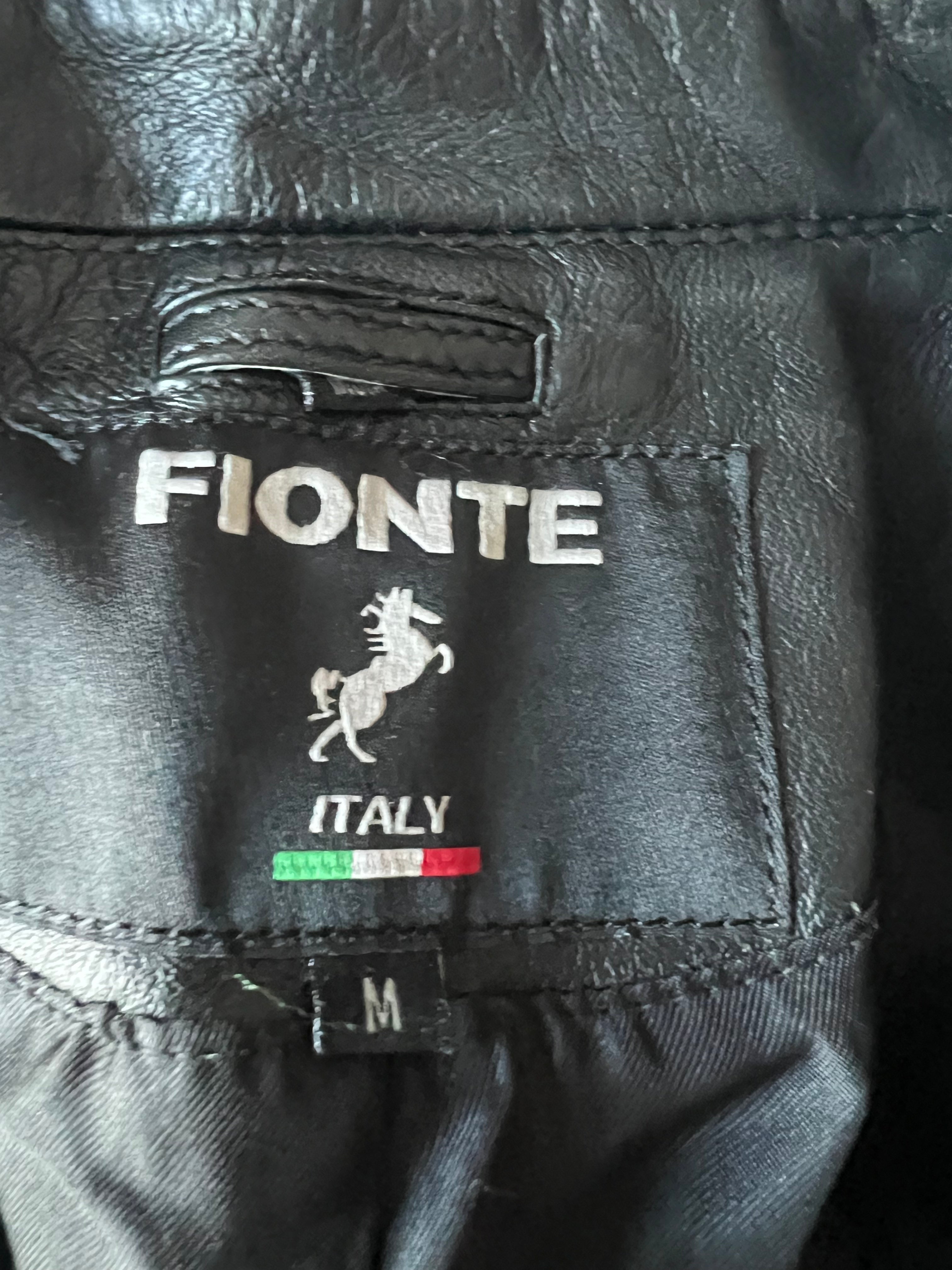 Black real leather jacket