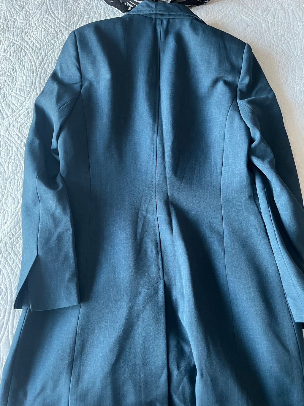 Long blue jacket