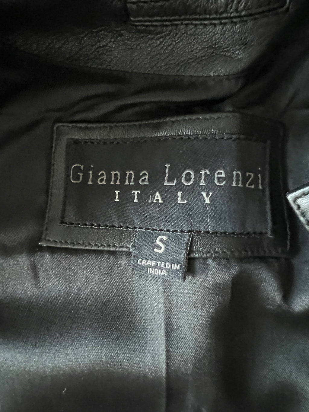 GIANNA LORENZI leather jacket