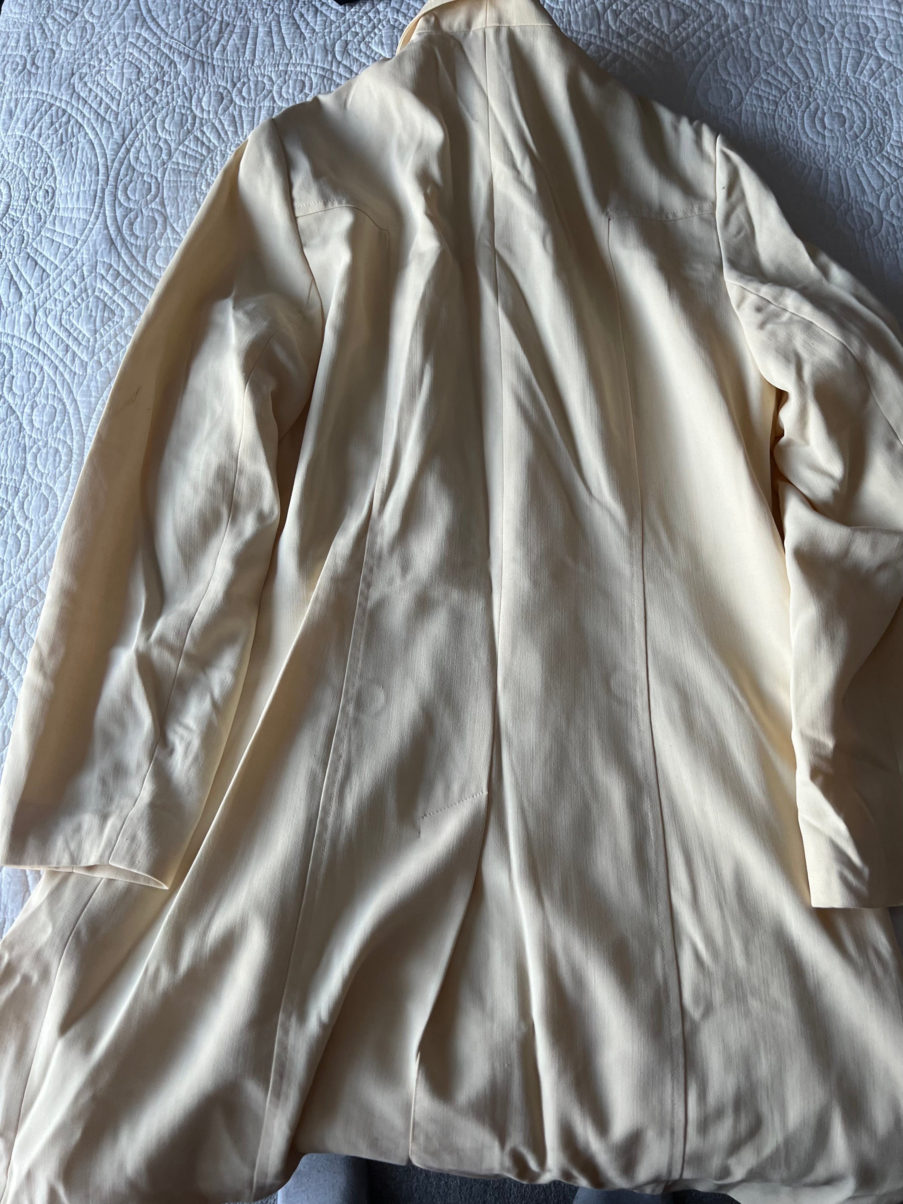 Cream trench coat