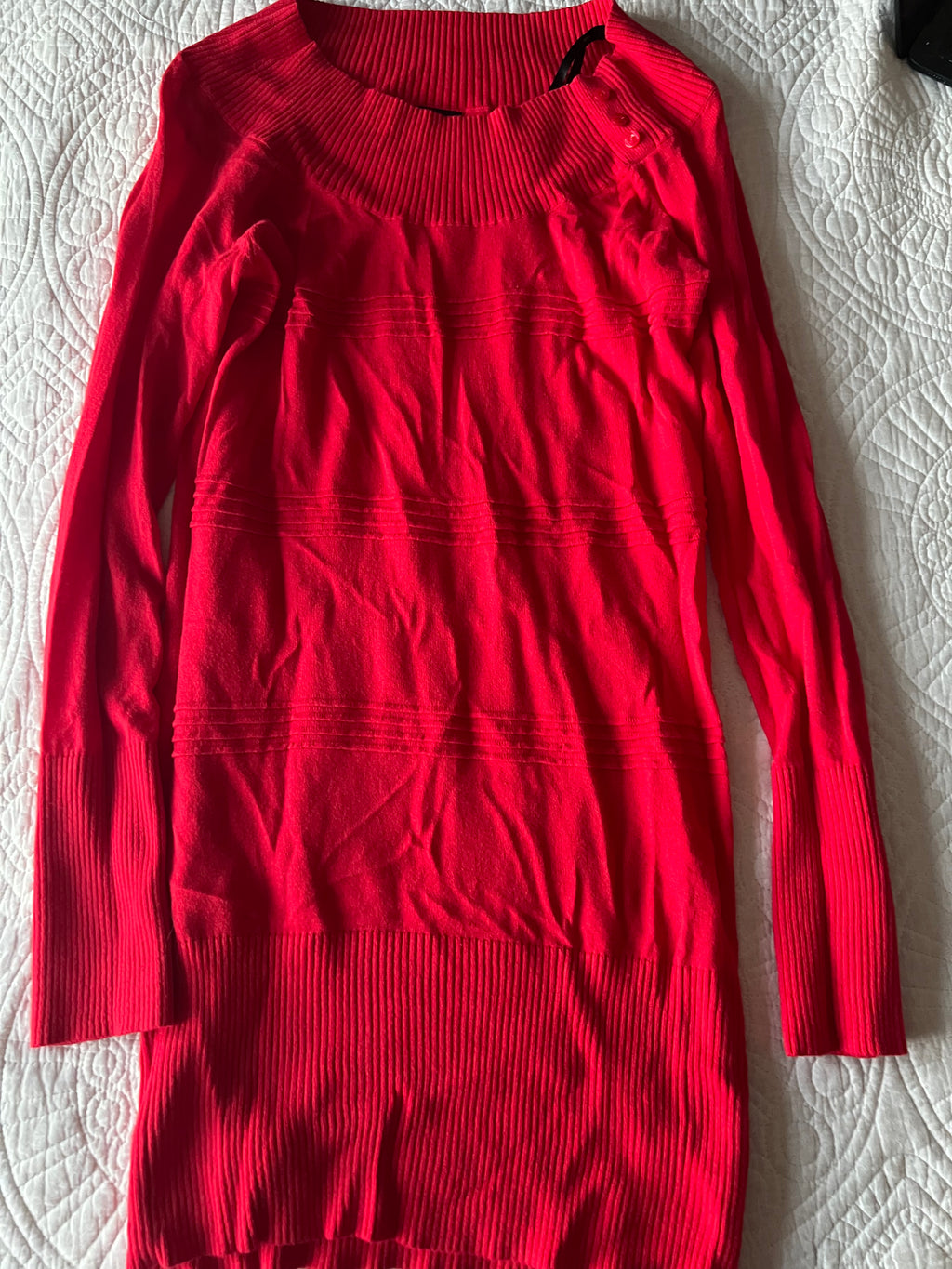 Red jumper dress