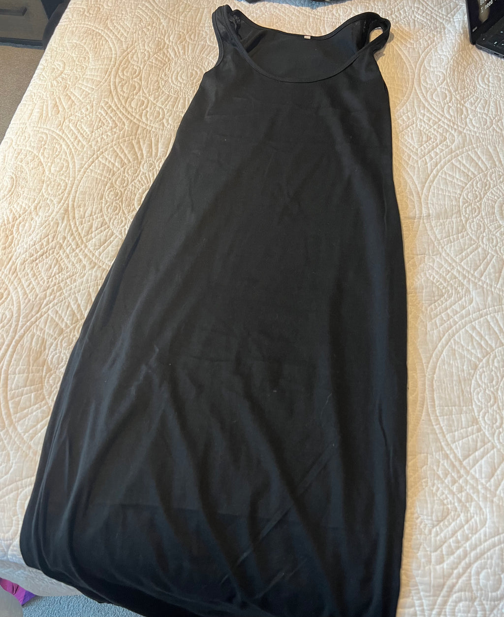 Black midi dress