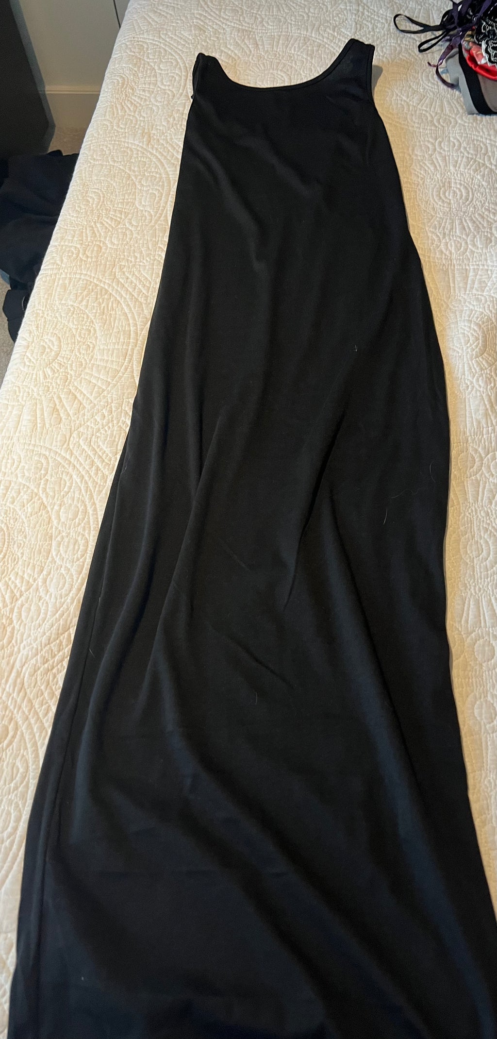 Black midi dress