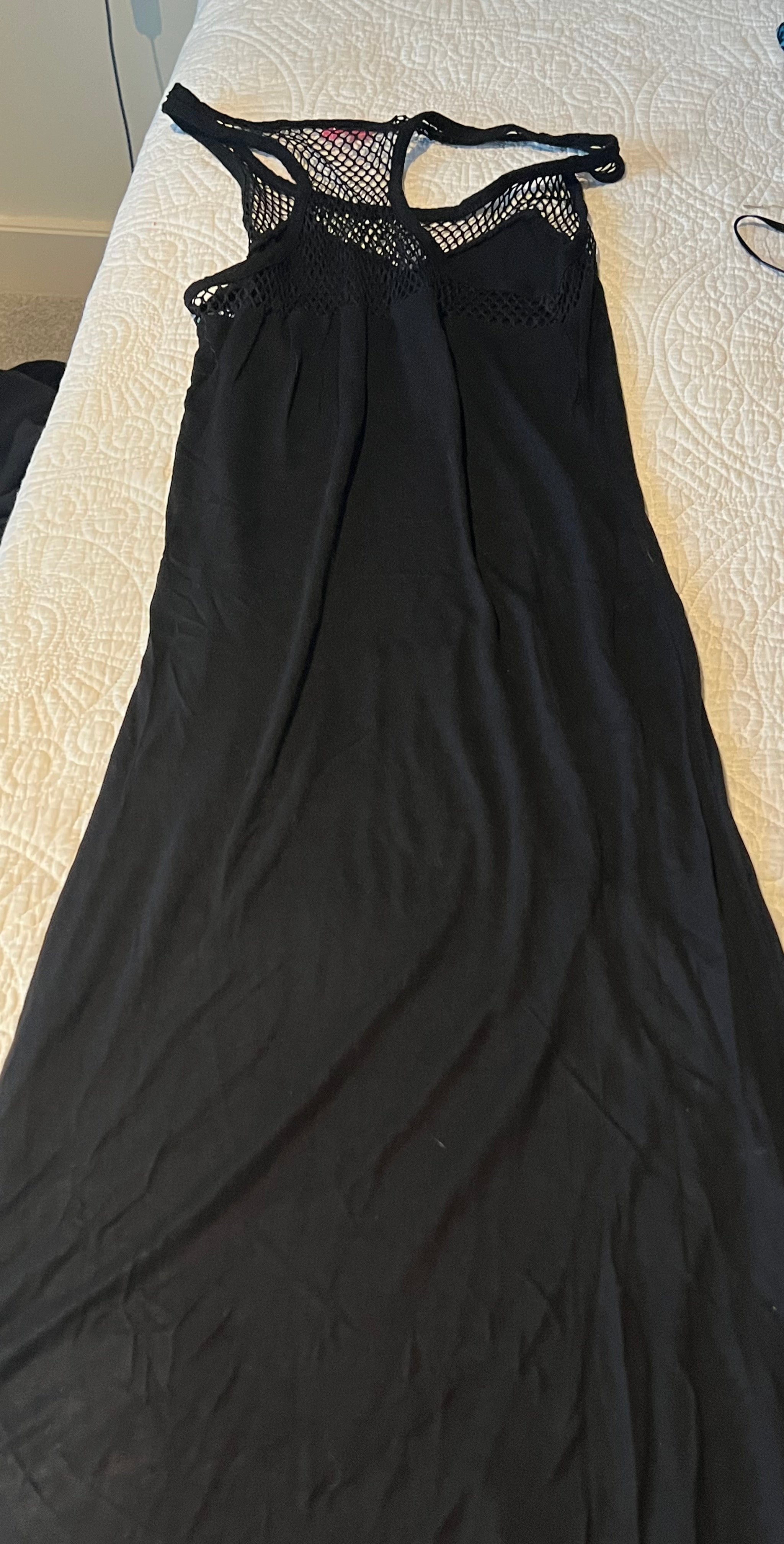 Black flowy maxi dress
