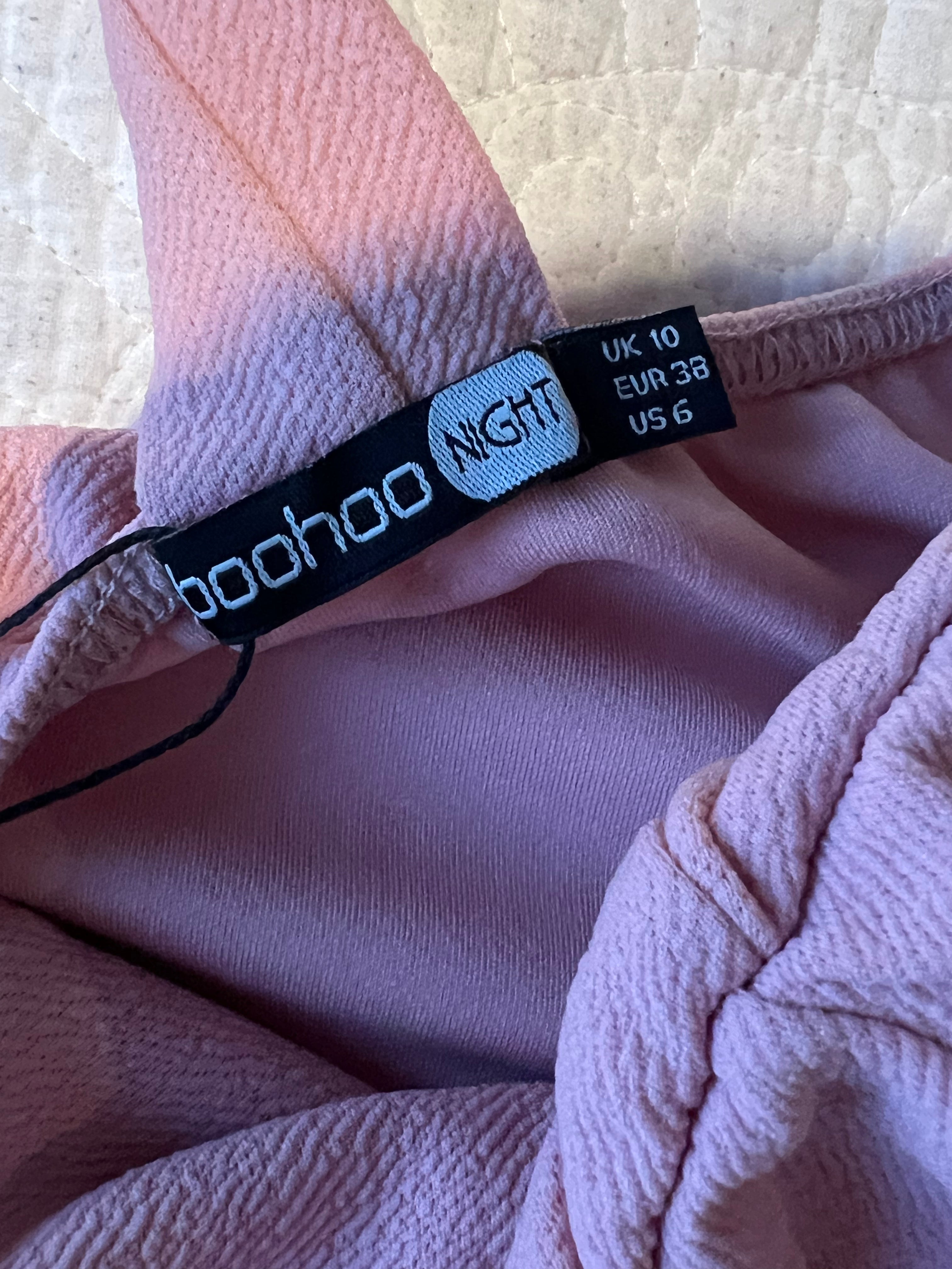 Pink midi dress