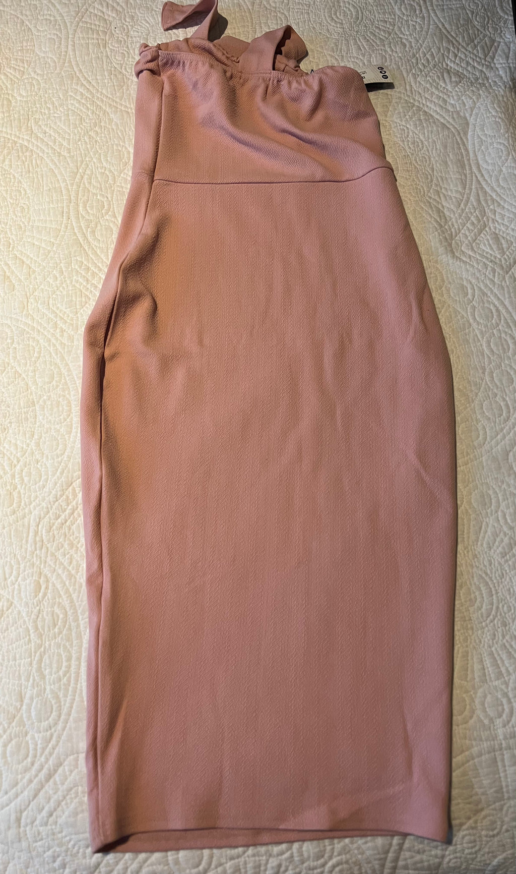 Pink midi dress
