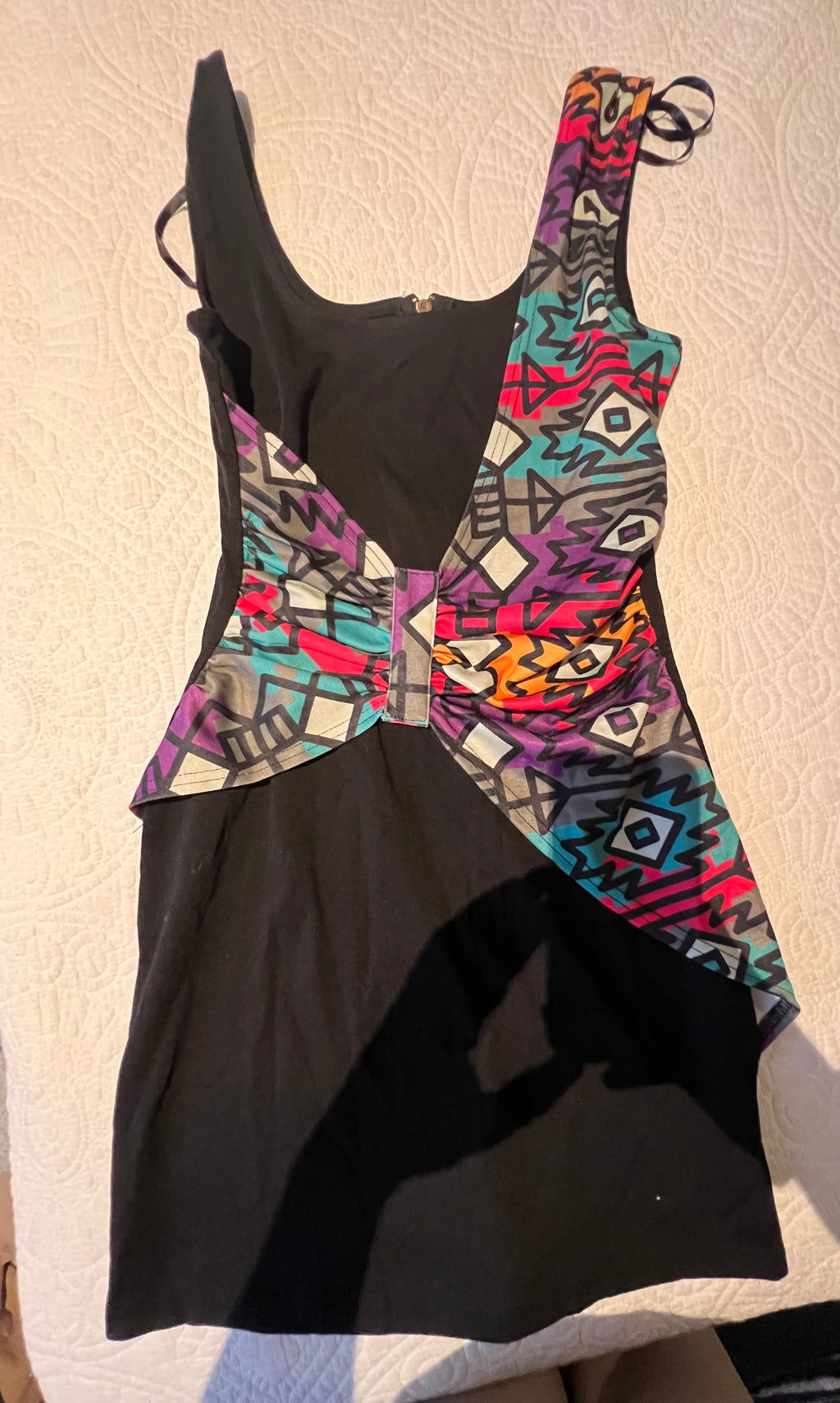Multi coloured mini dress