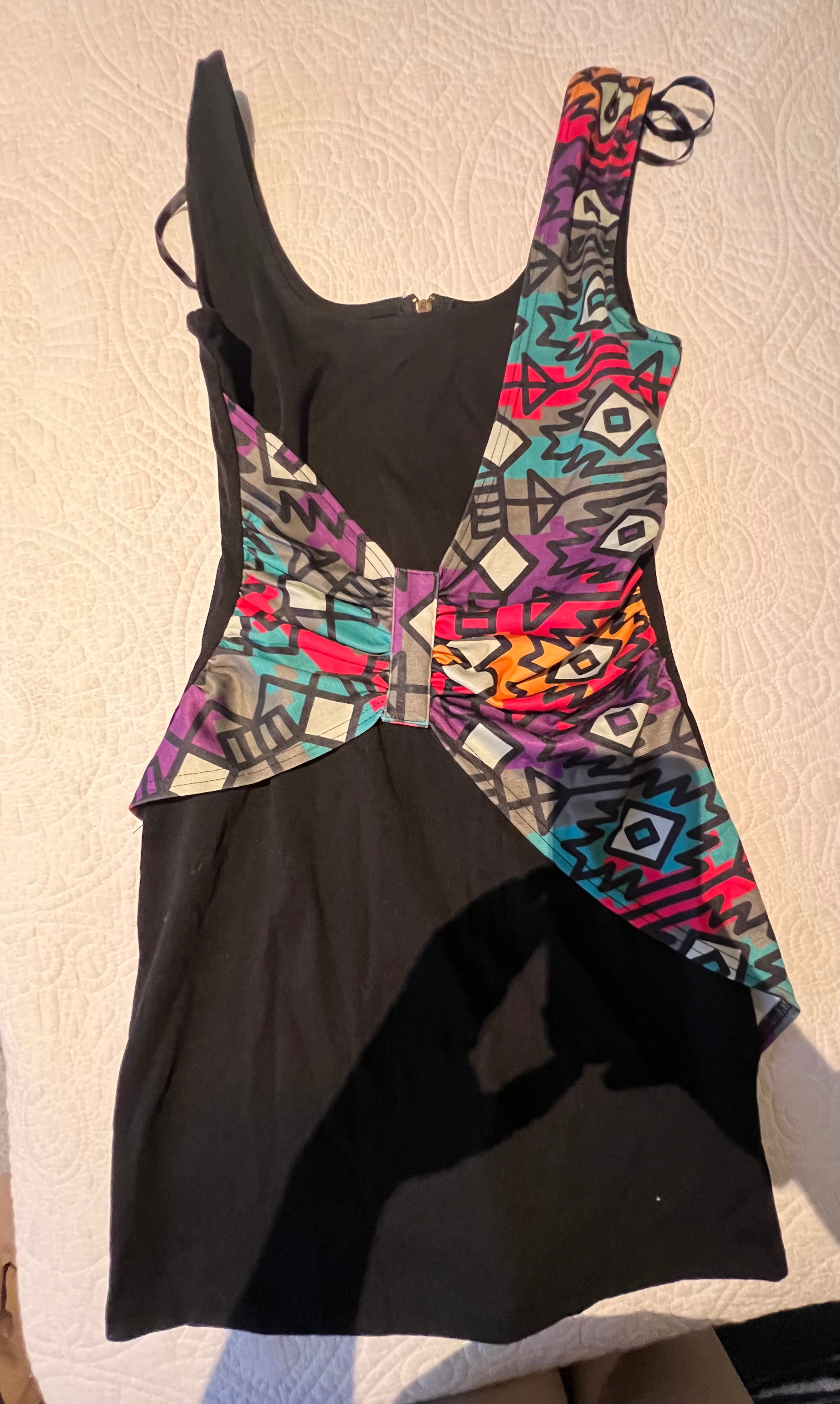 Multi coloured mini dress