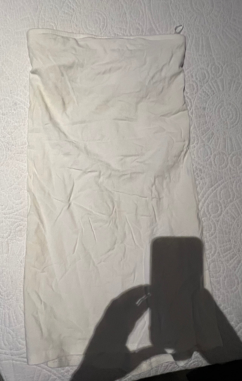 White mini tube dress
