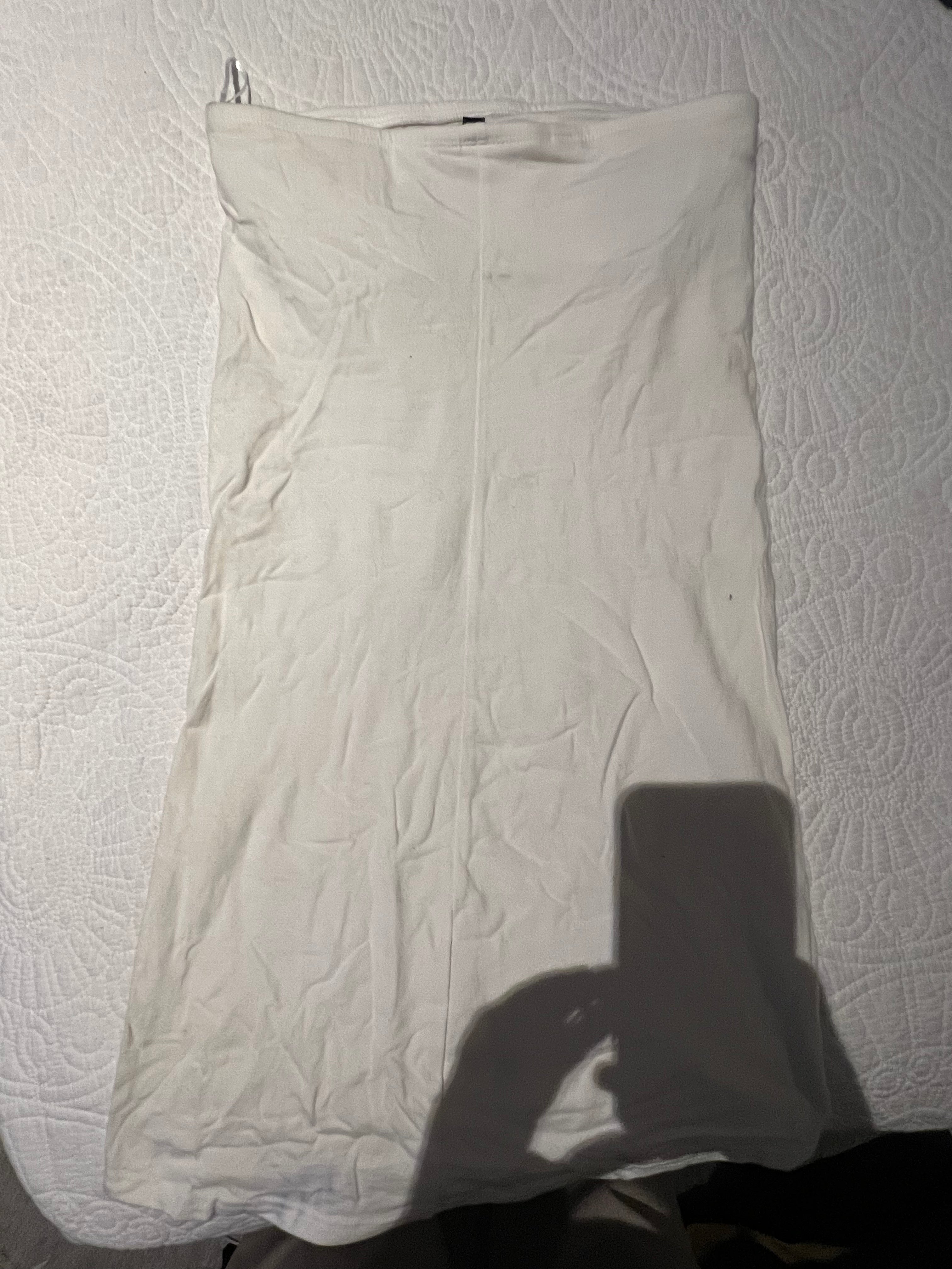 White mini tube dress