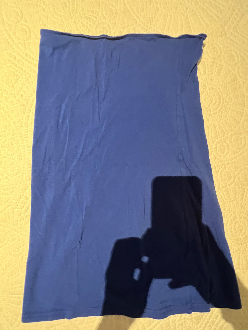 Blue mini tube dress