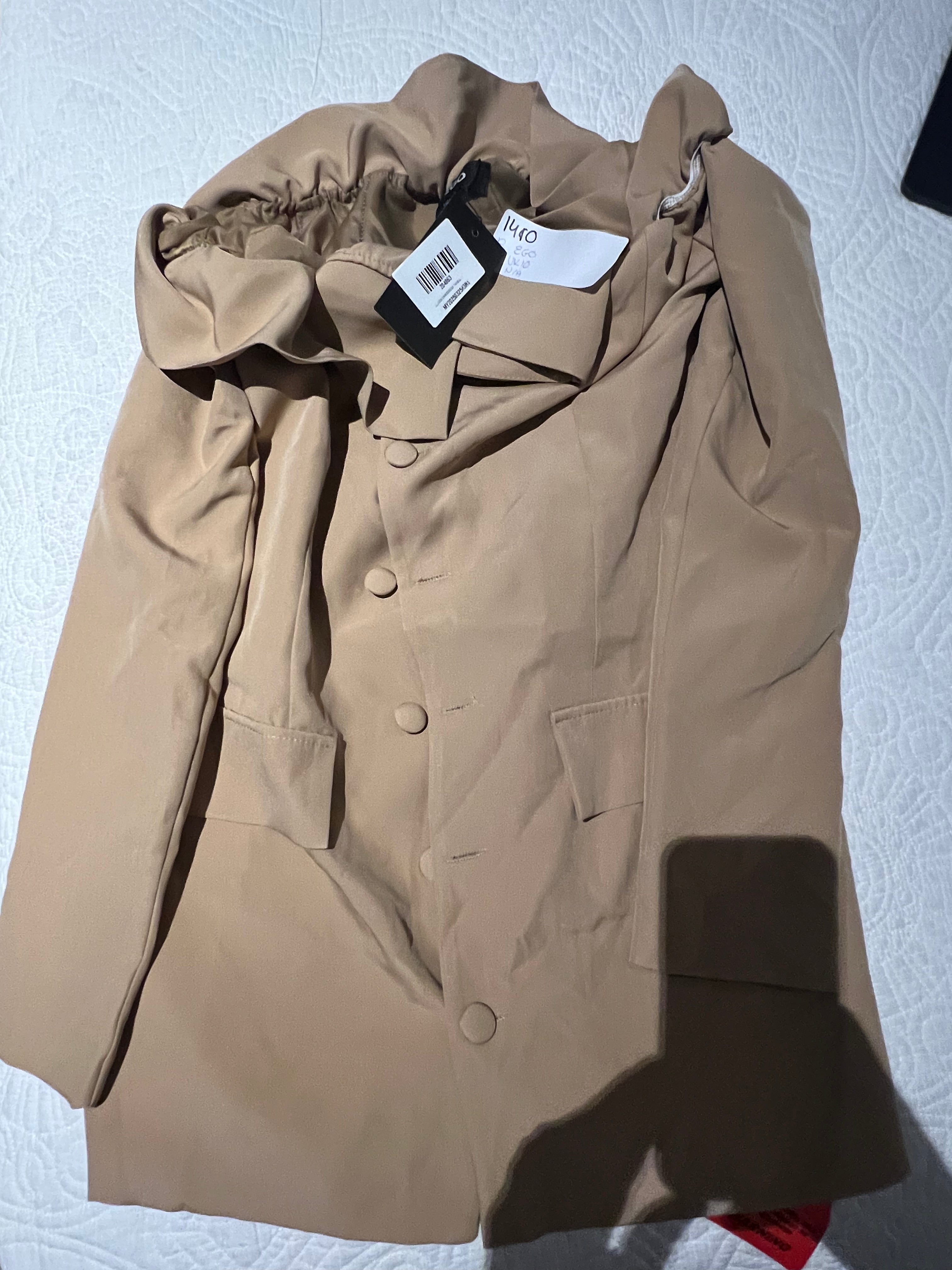 Nude blazer dress