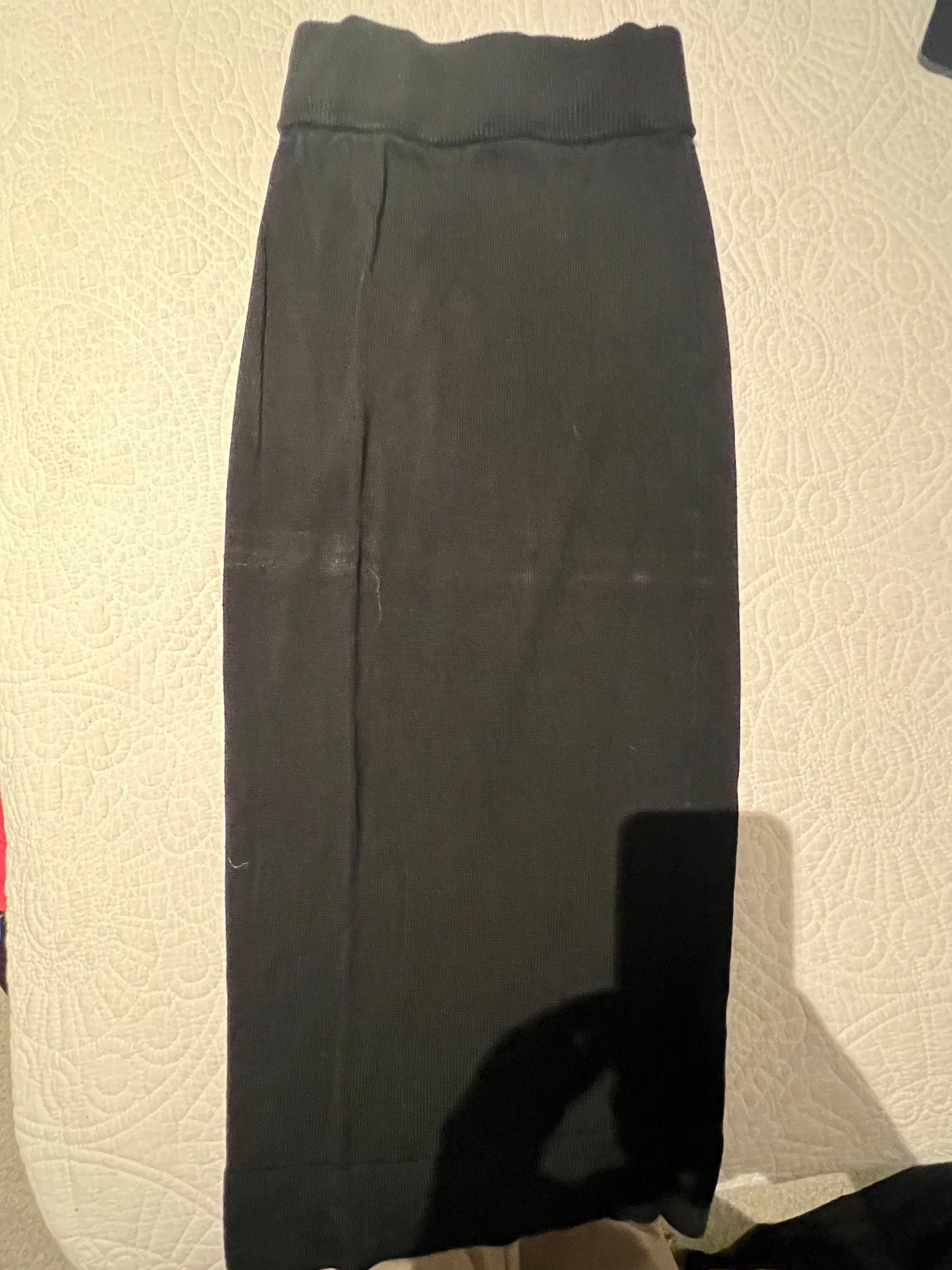 Black maxi skirt