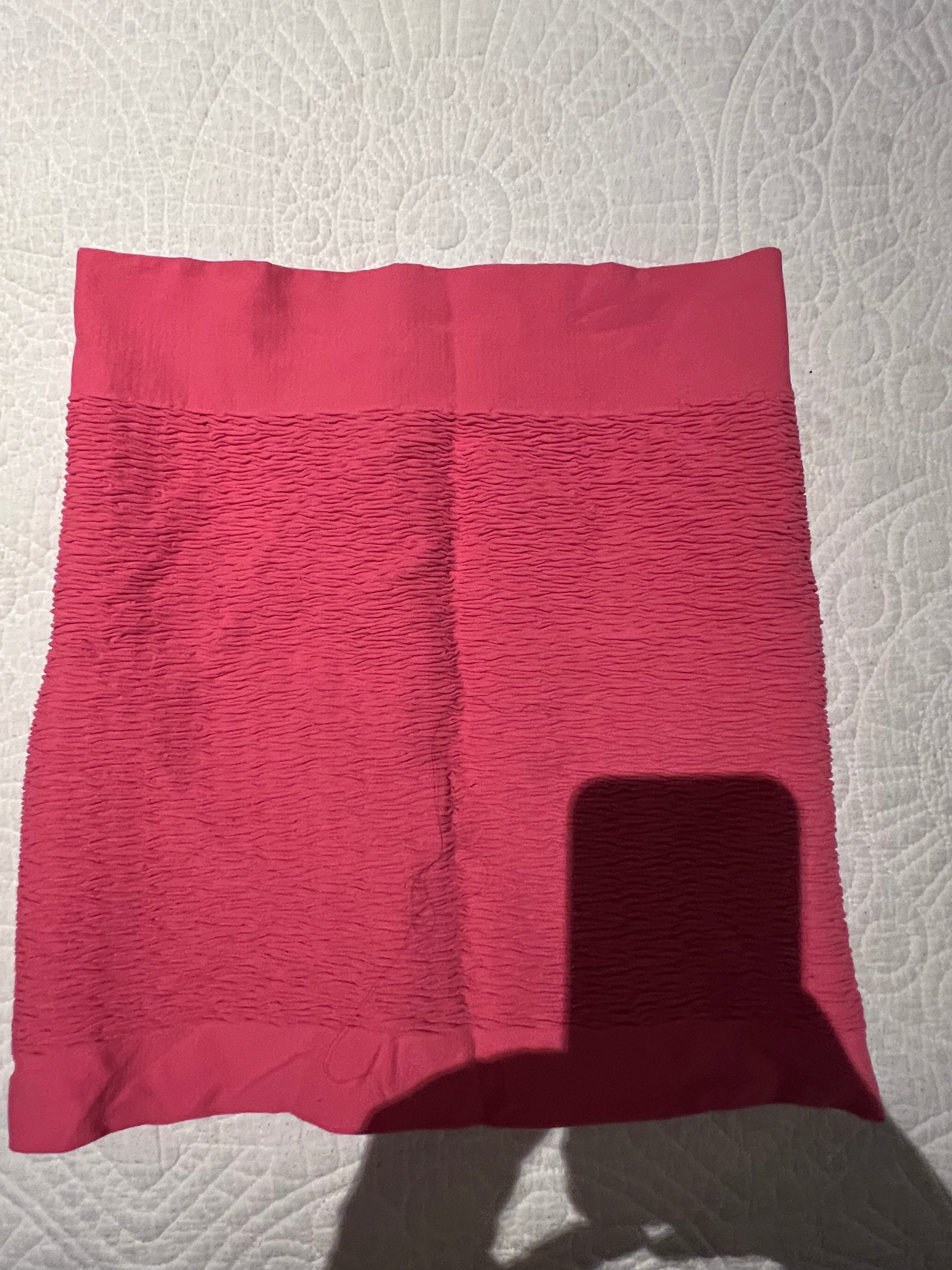 Pink mini skirt