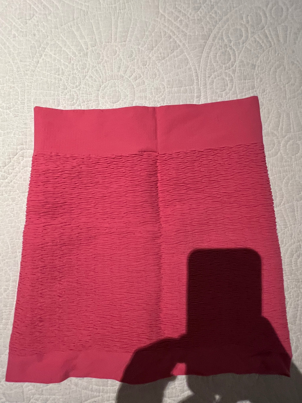 Pink mini skirt