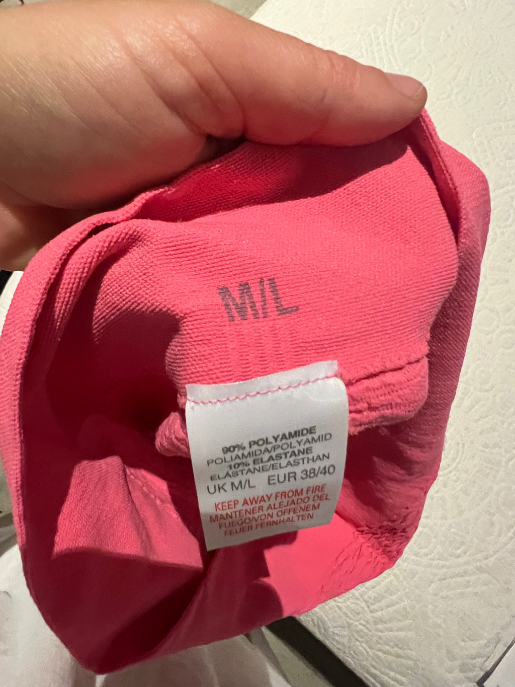 Pink mini skirt