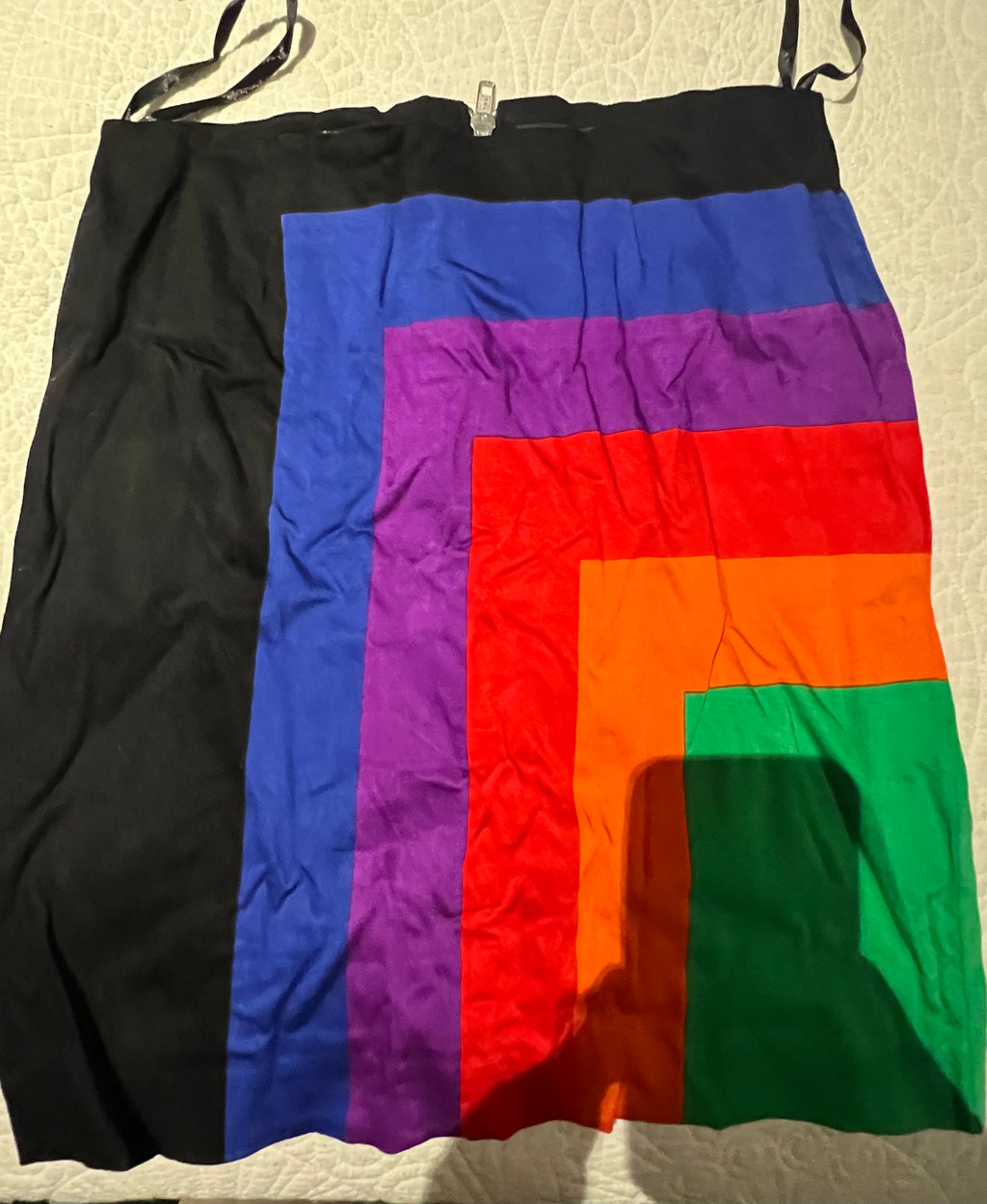 Multi coloured mini skirt