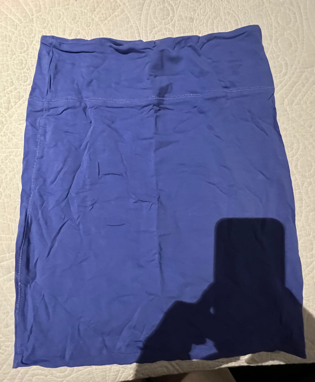 Blue mini skirt
