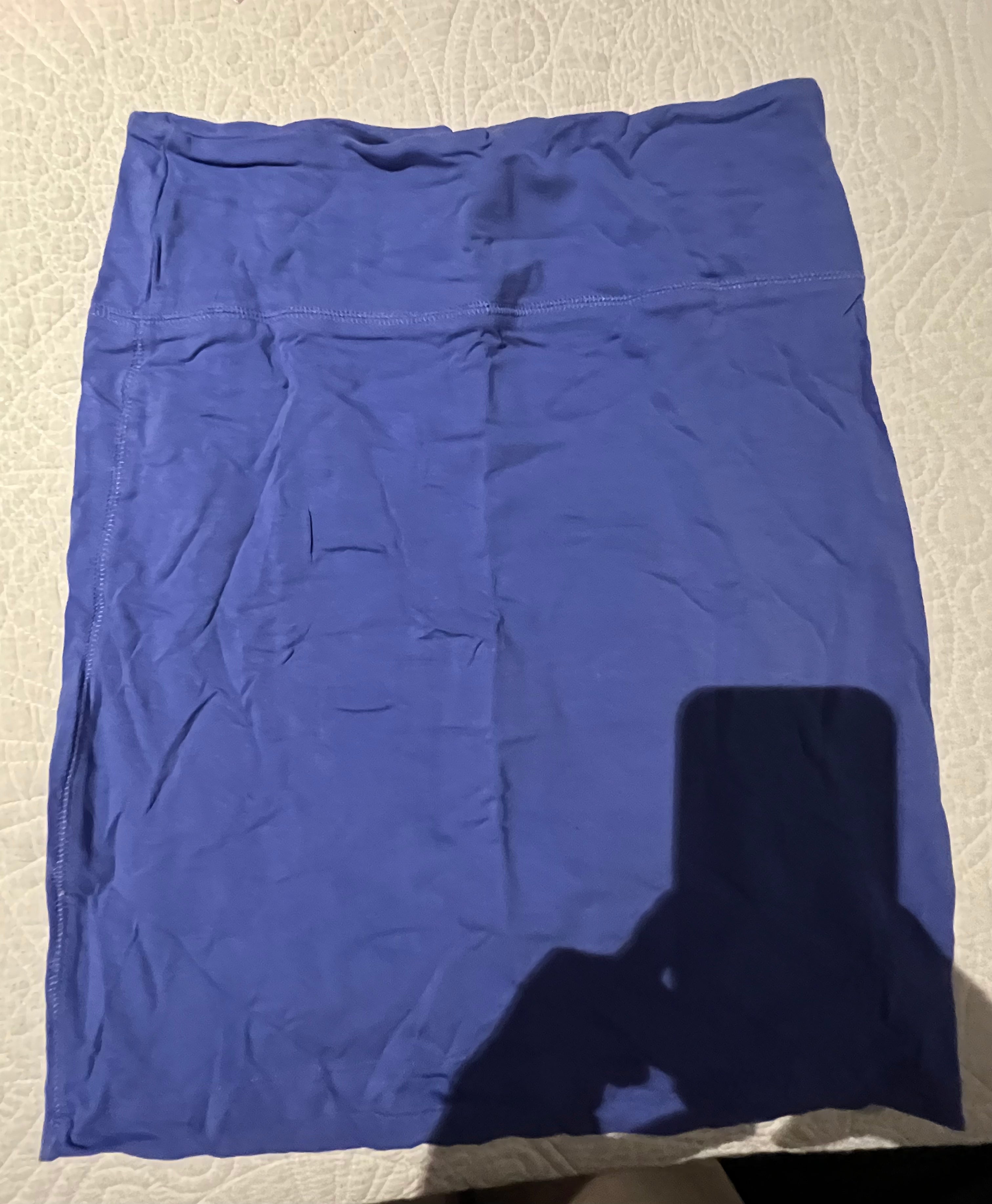 Blue mini skirt