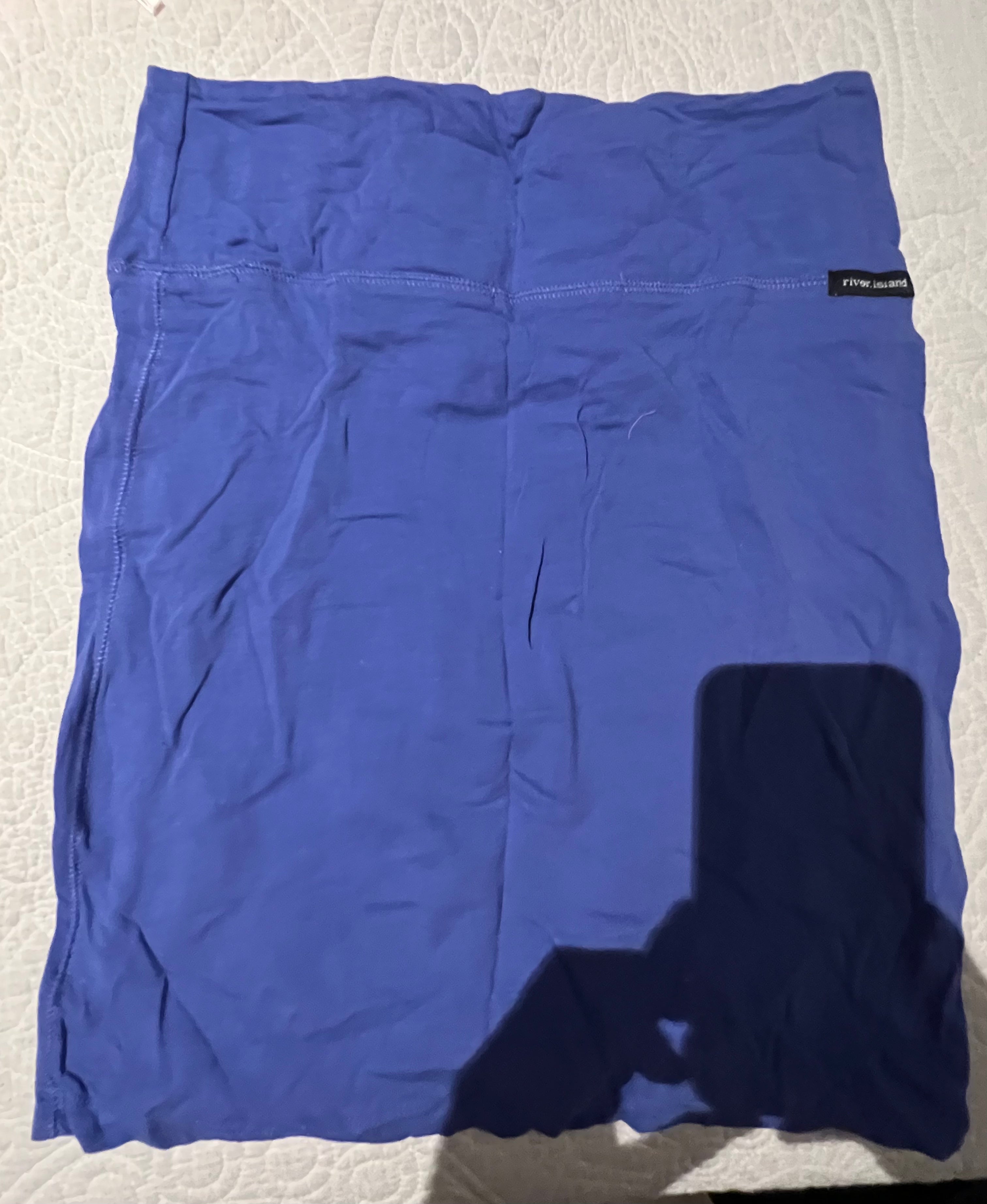 Blue mini skirt
