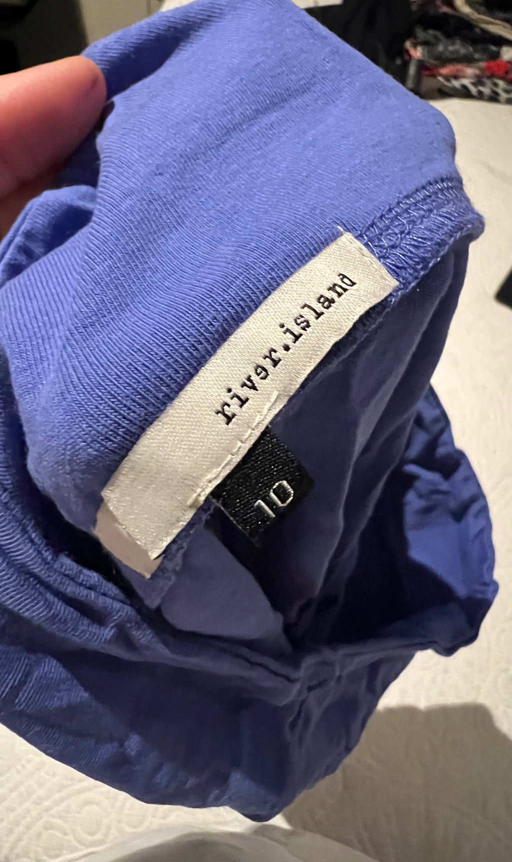 Blue mini skirt