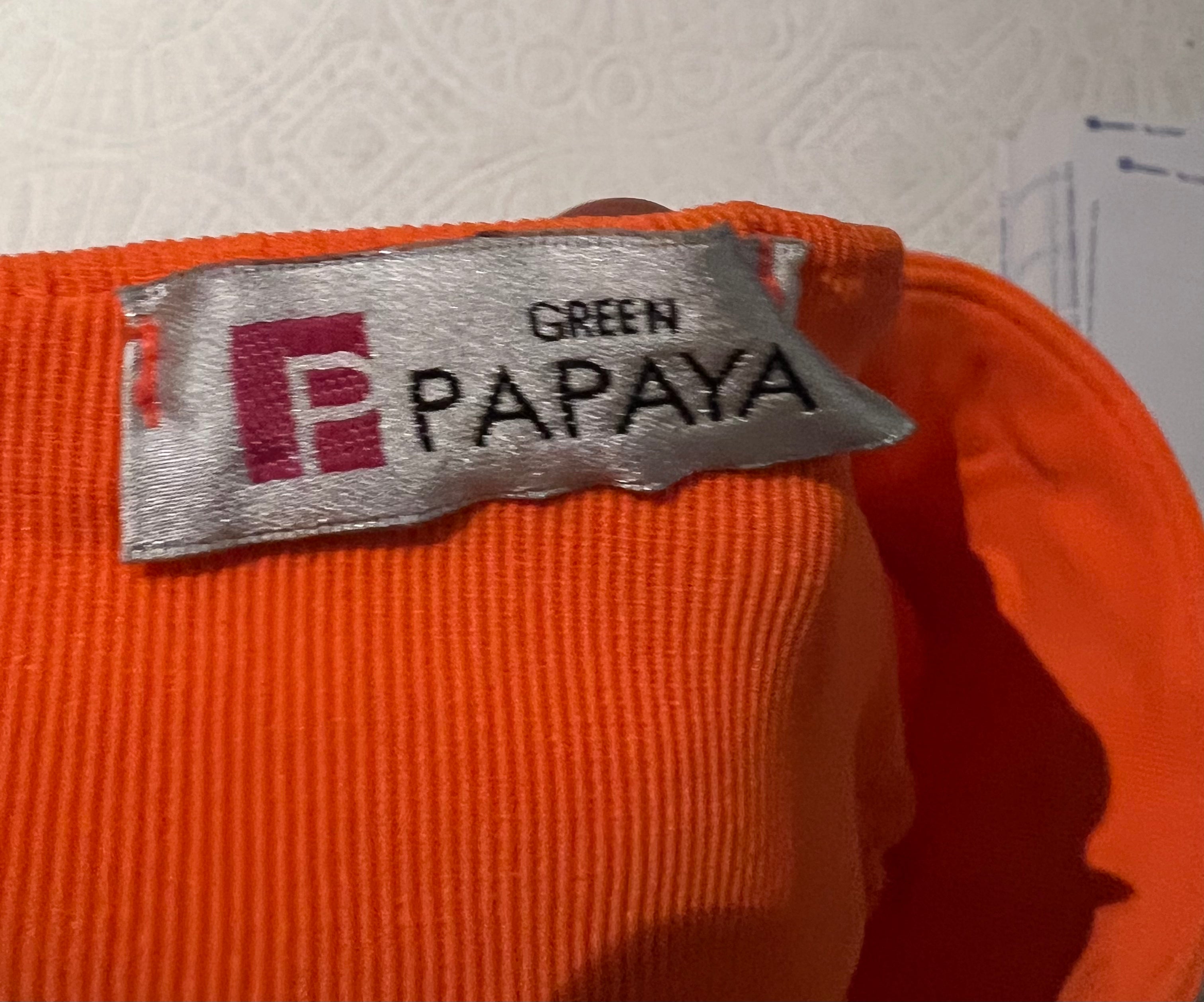Orange mini skirt