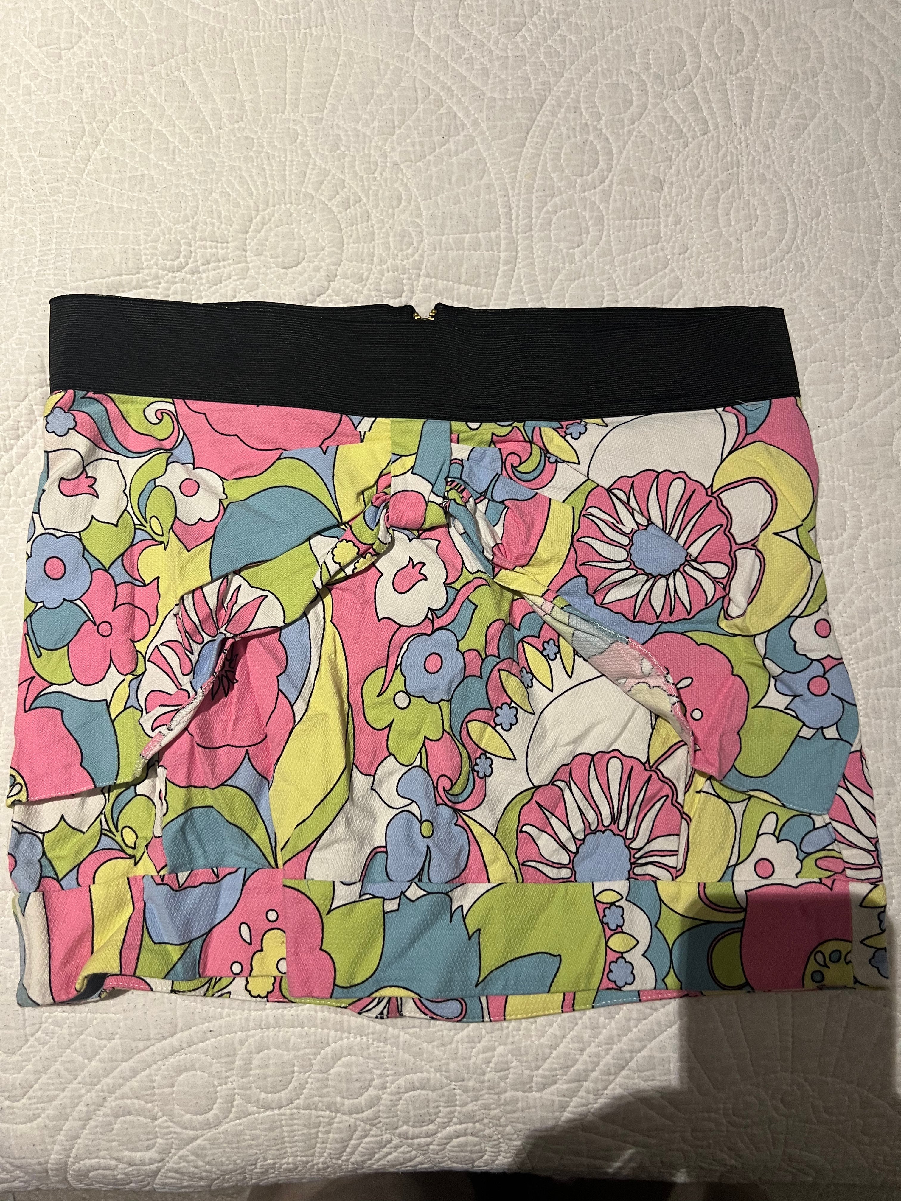 Multi coloured mini skirt