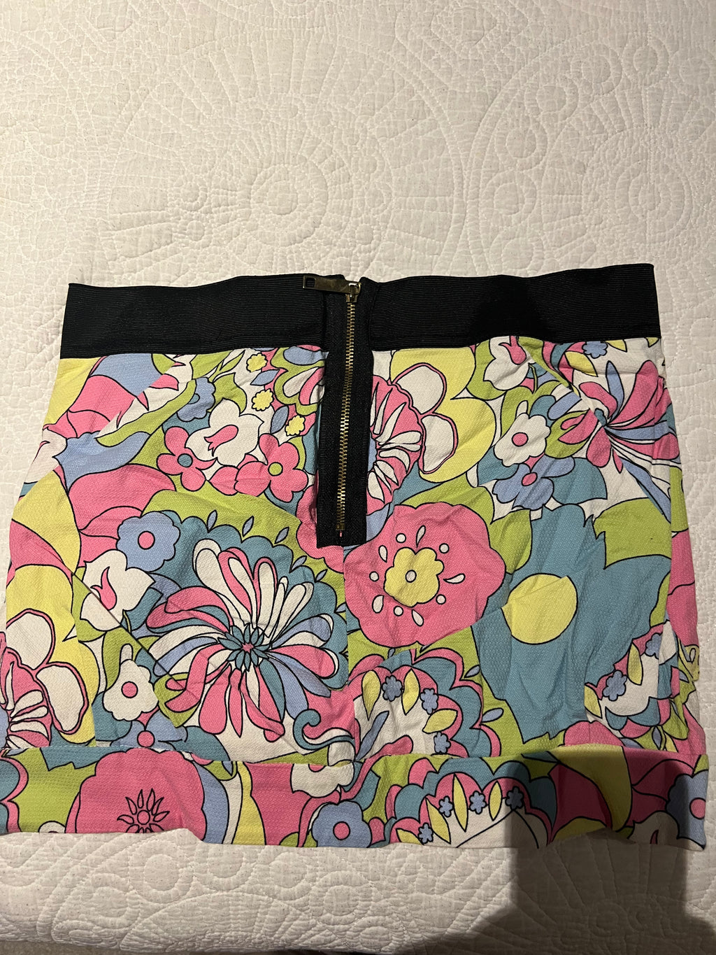 Multi coloured mini skirt