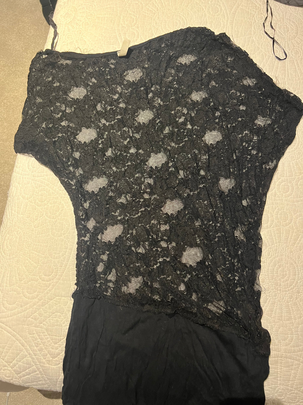 Black lace maxi dress