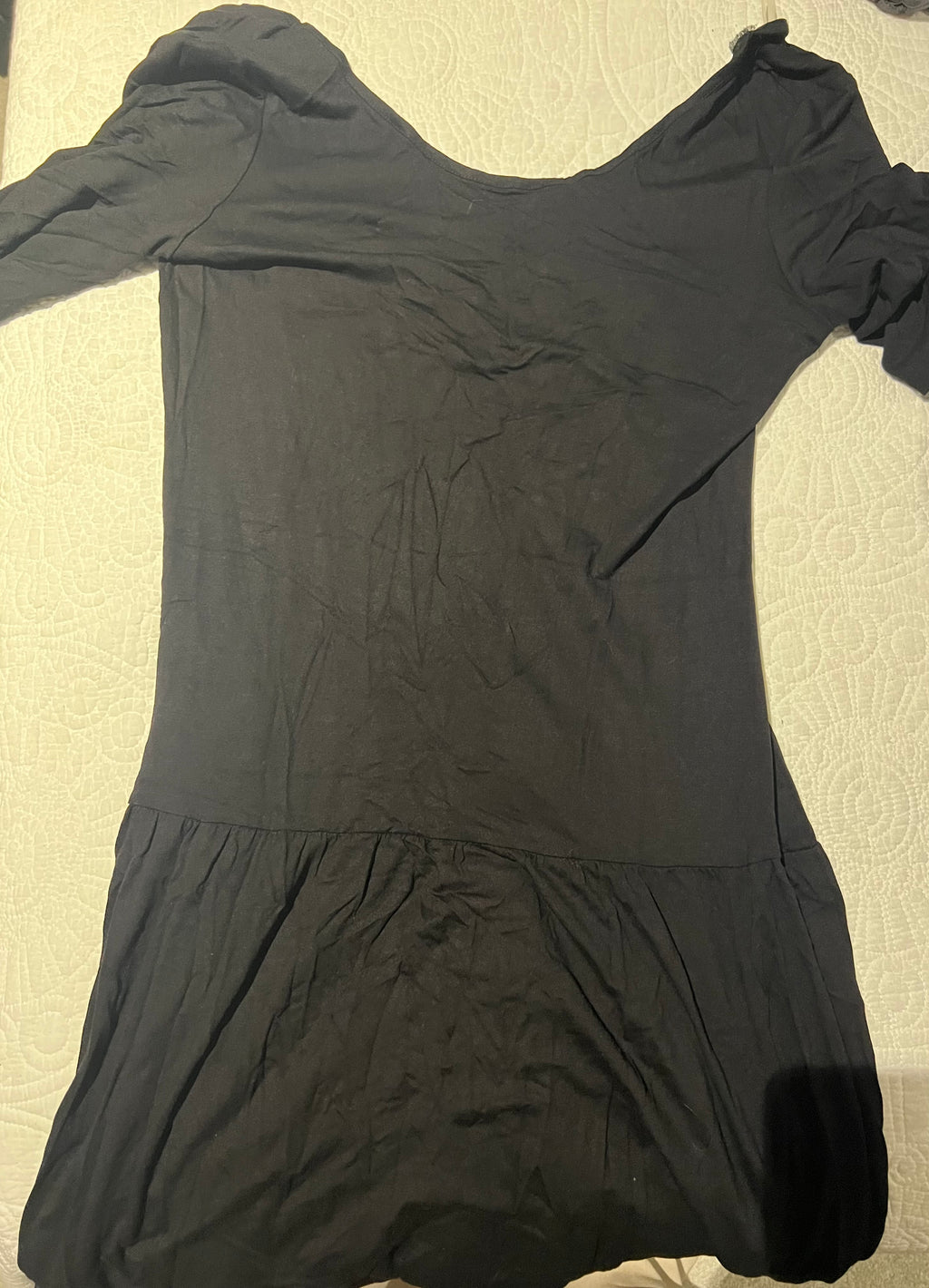 Black mini dress