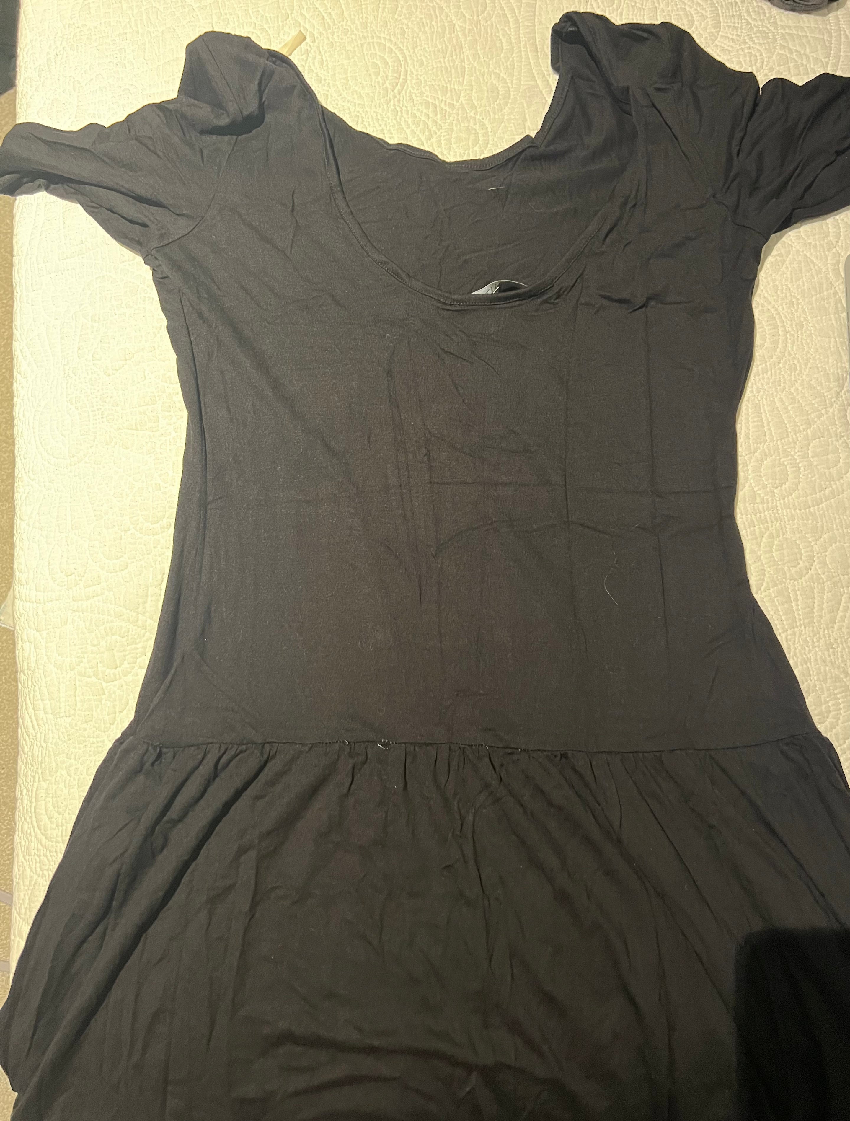 Black mini dress
