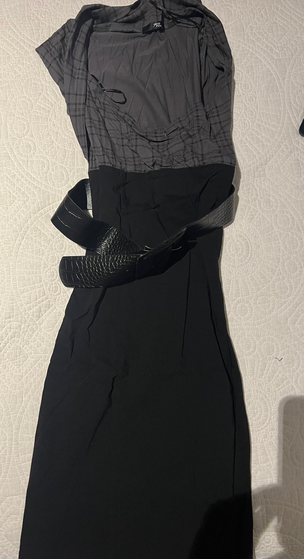 Black/grey Jane Norman dress