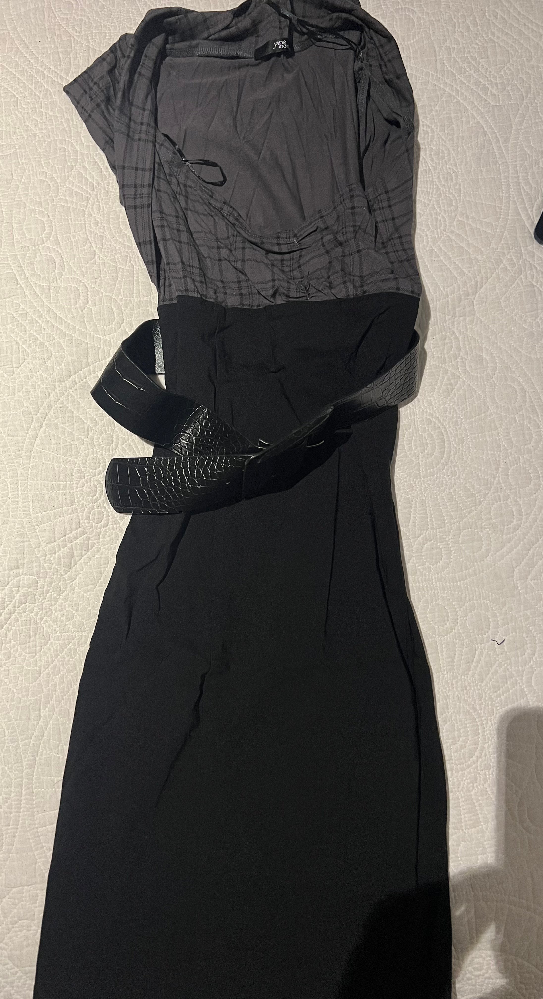 Black/grey Jane Norman dress