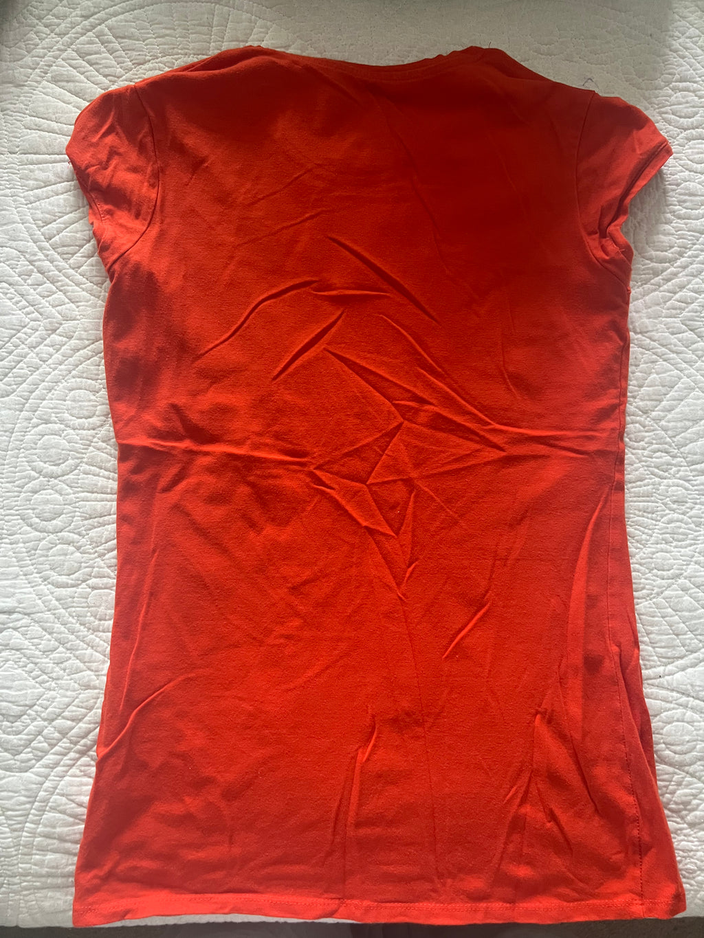 Orange fitted top