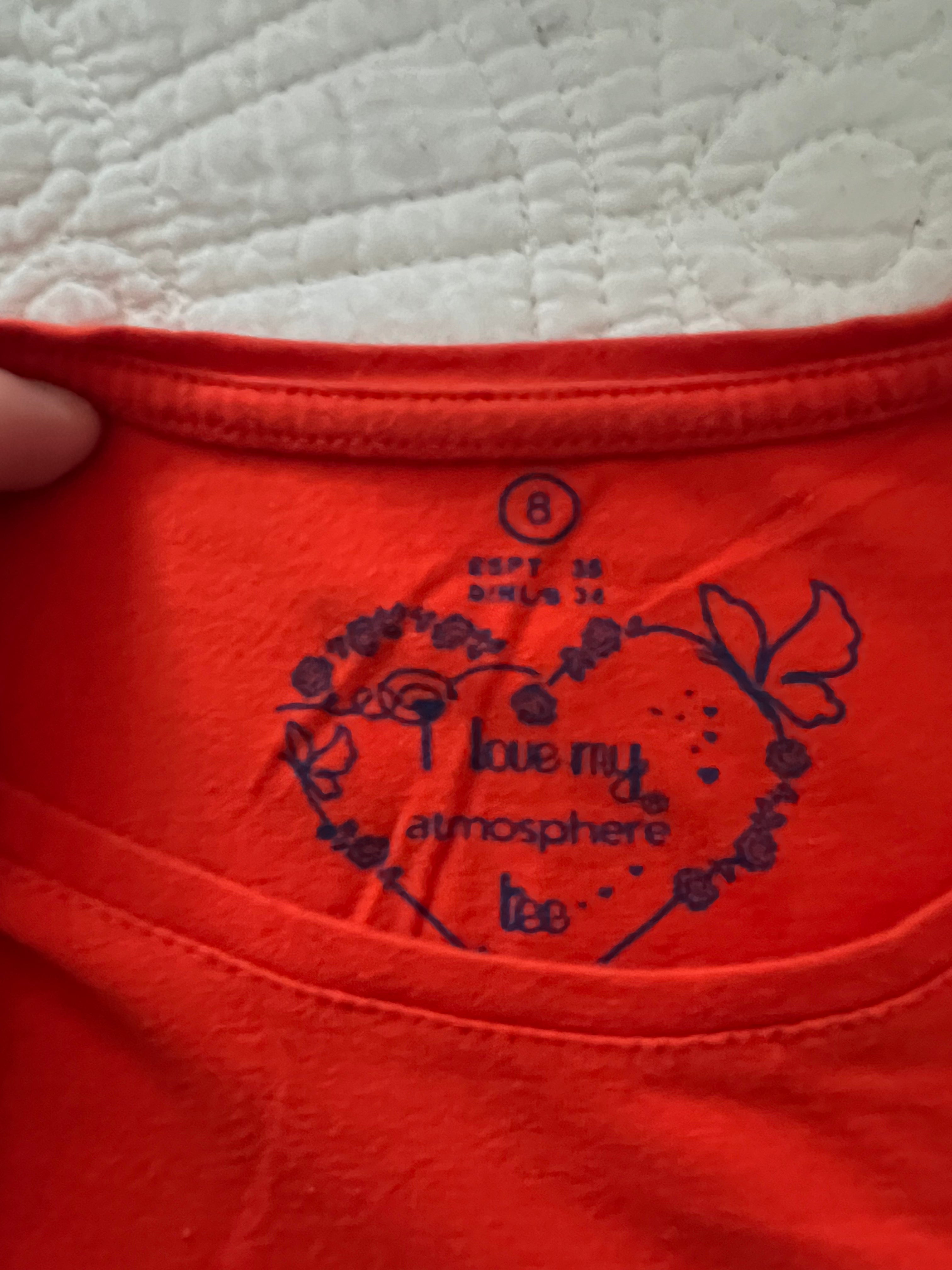 Orange fitted top