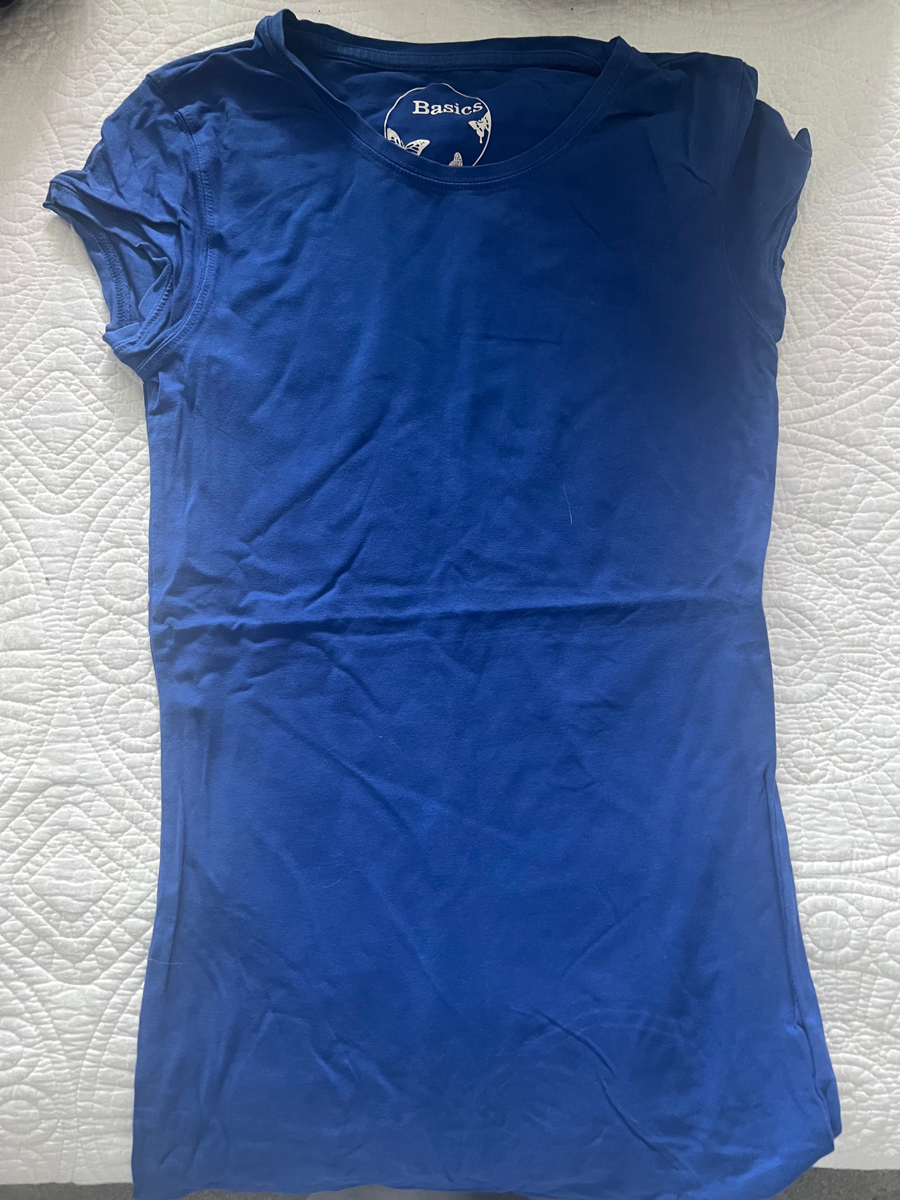 Blue fitted top