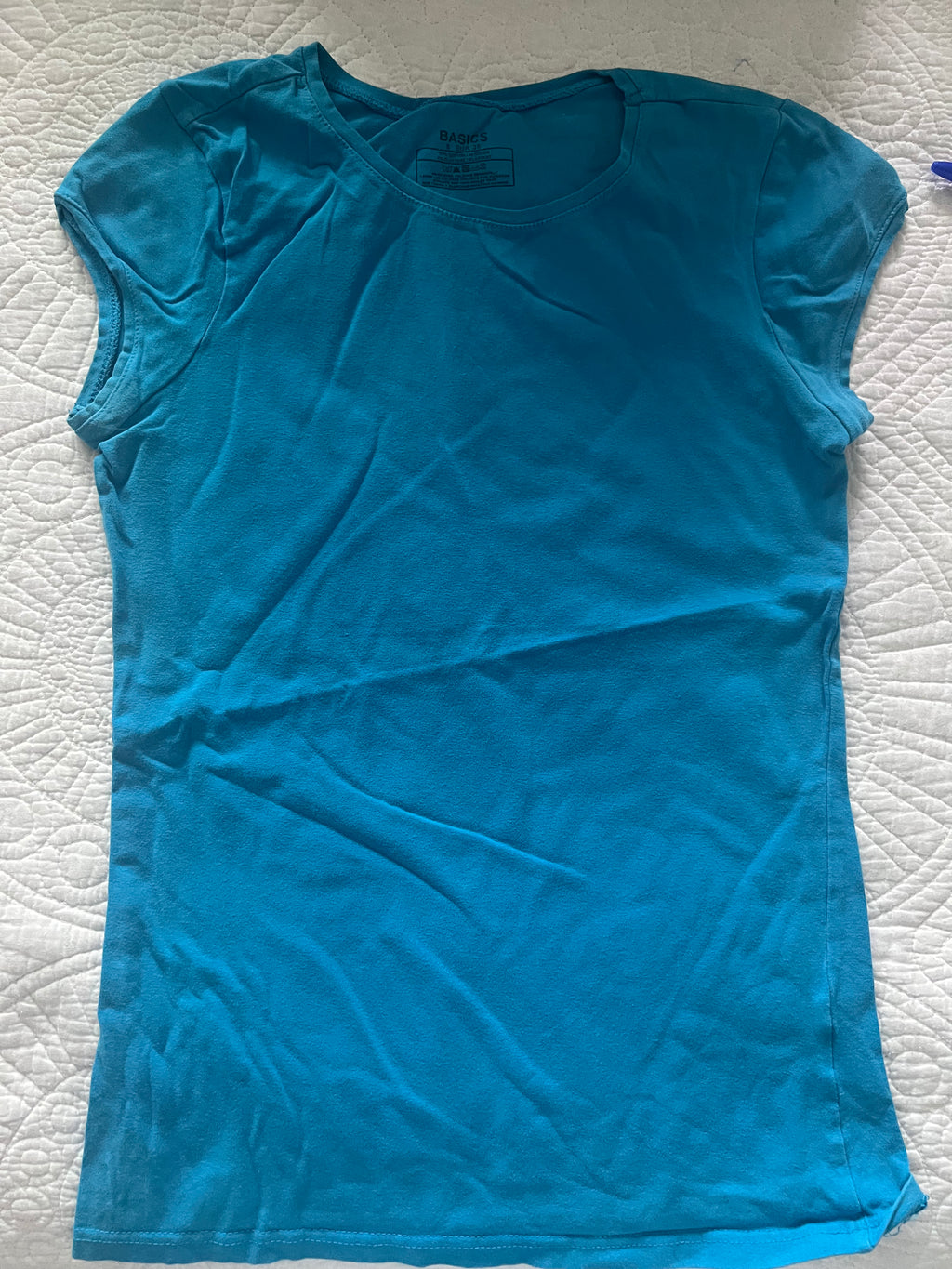 Blue fitted top