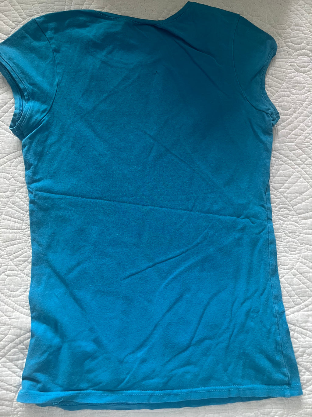 Blue fitted top