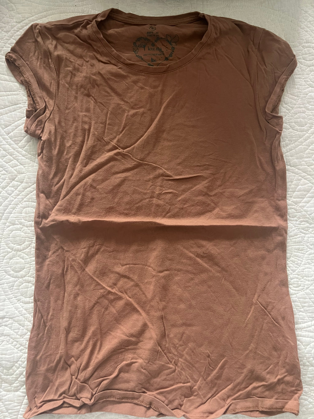 Brown fitted top