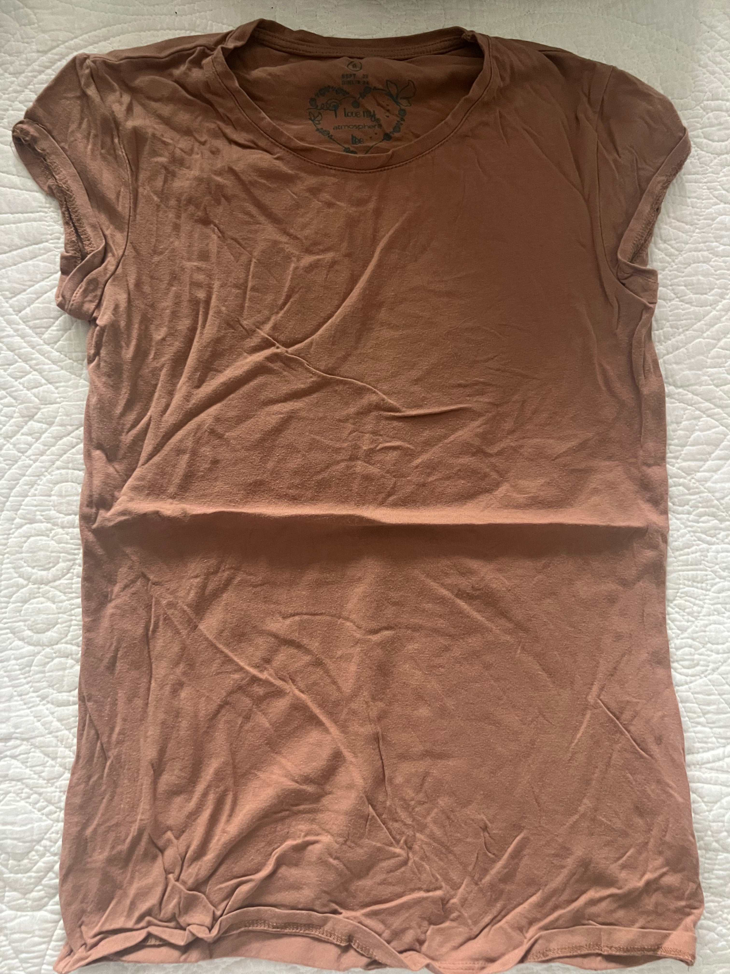 Brown fitted top