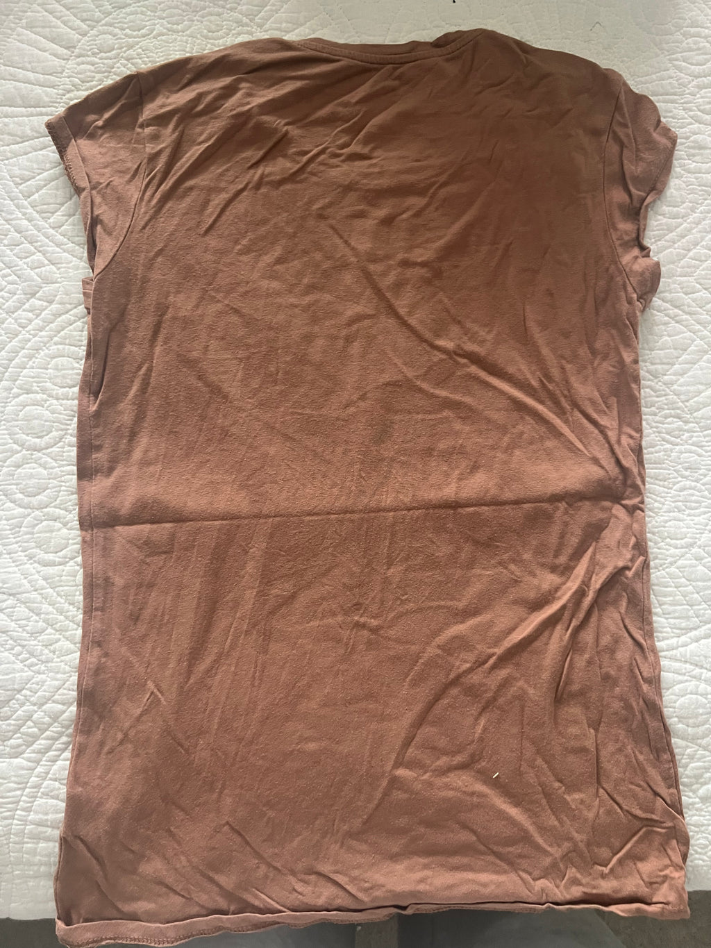 Brown fitted top