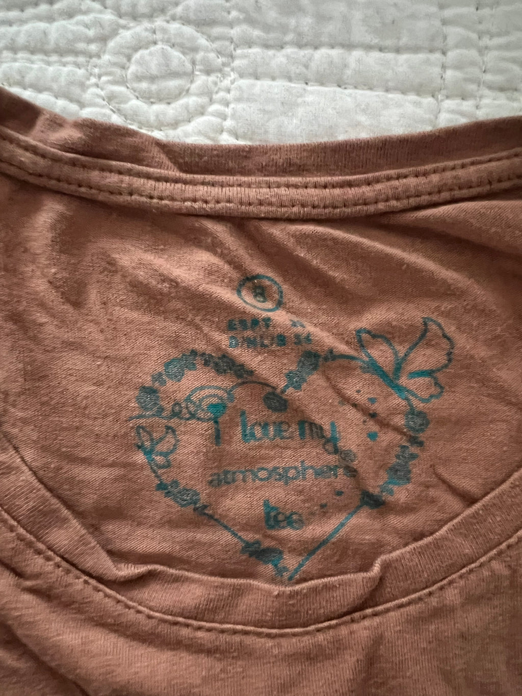 Brown fitted top